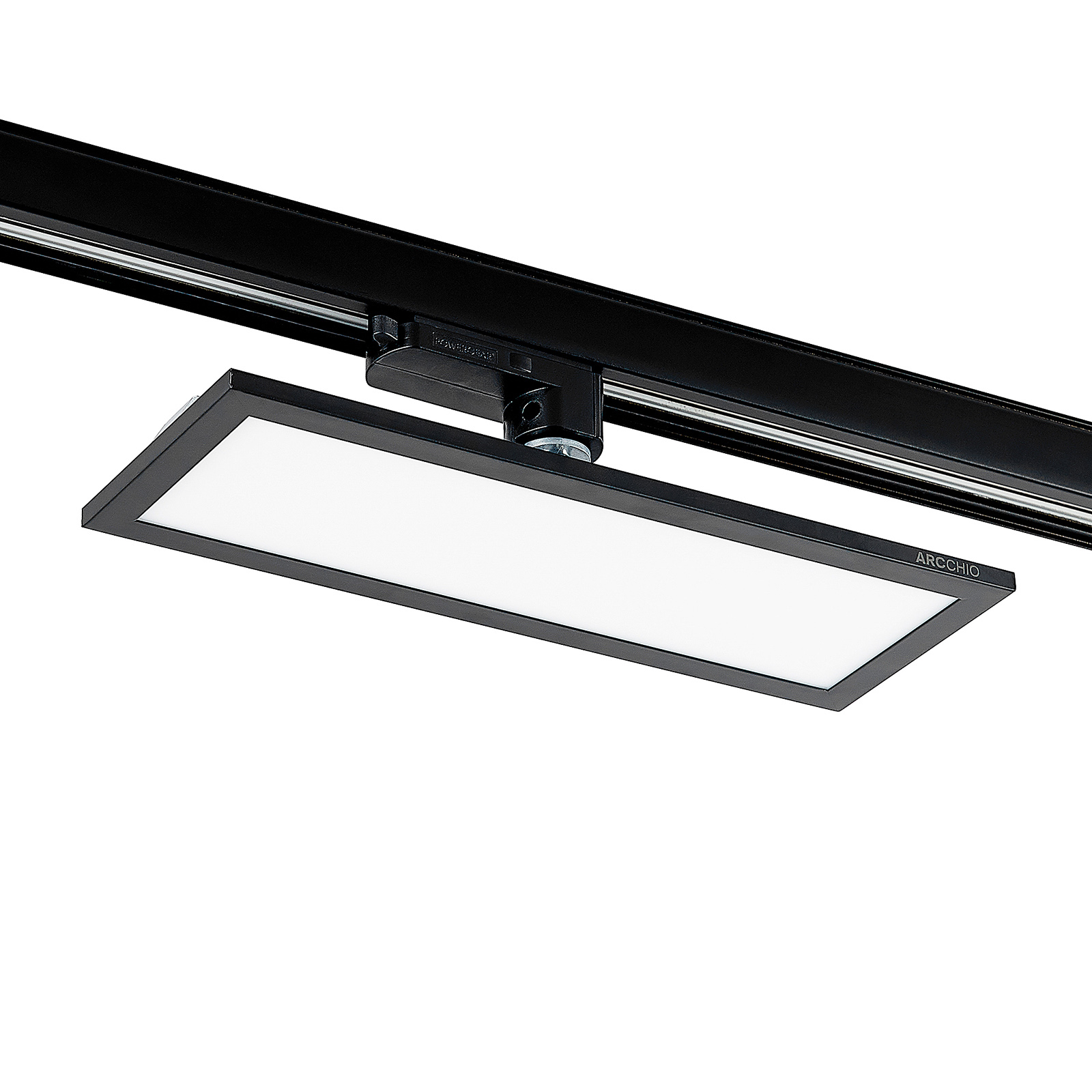 Arcchio Hairis 3-Phasen-LED-Panel schwarz 4000 K