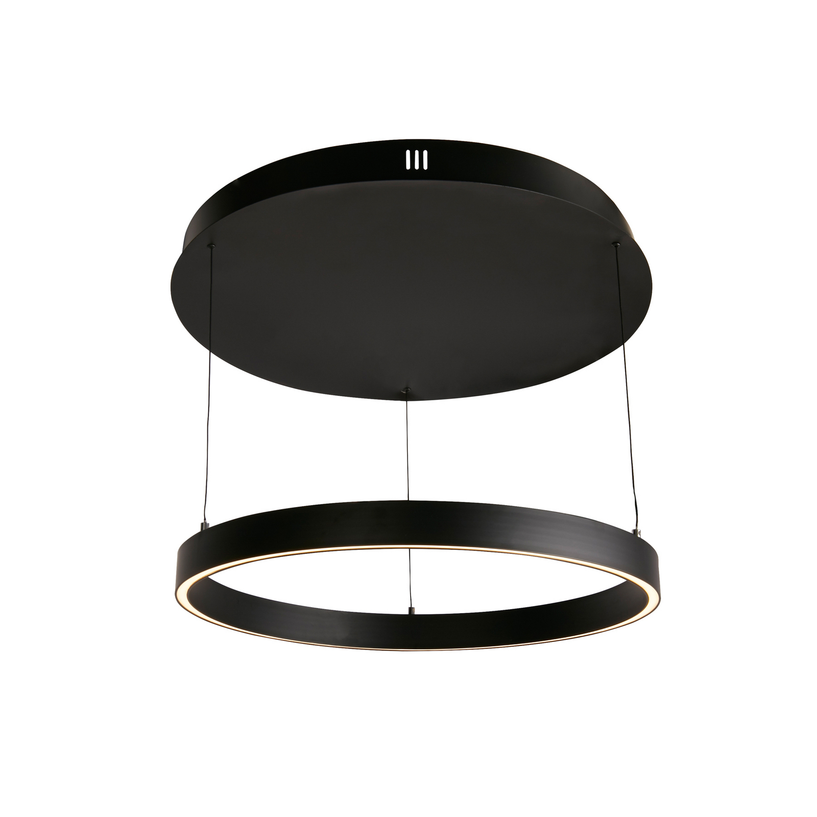 Żyrandol LED Layla, czarna, Ø 64 cm CCT, z regulacją wysokości