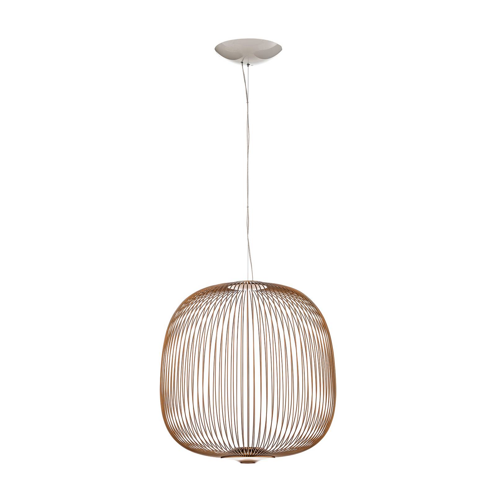 Foscarini Spokes 2 LED-Pendellampe dimmbar kupfer