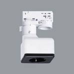 ERCO 3-circuit adapter with a Schuko socket, white