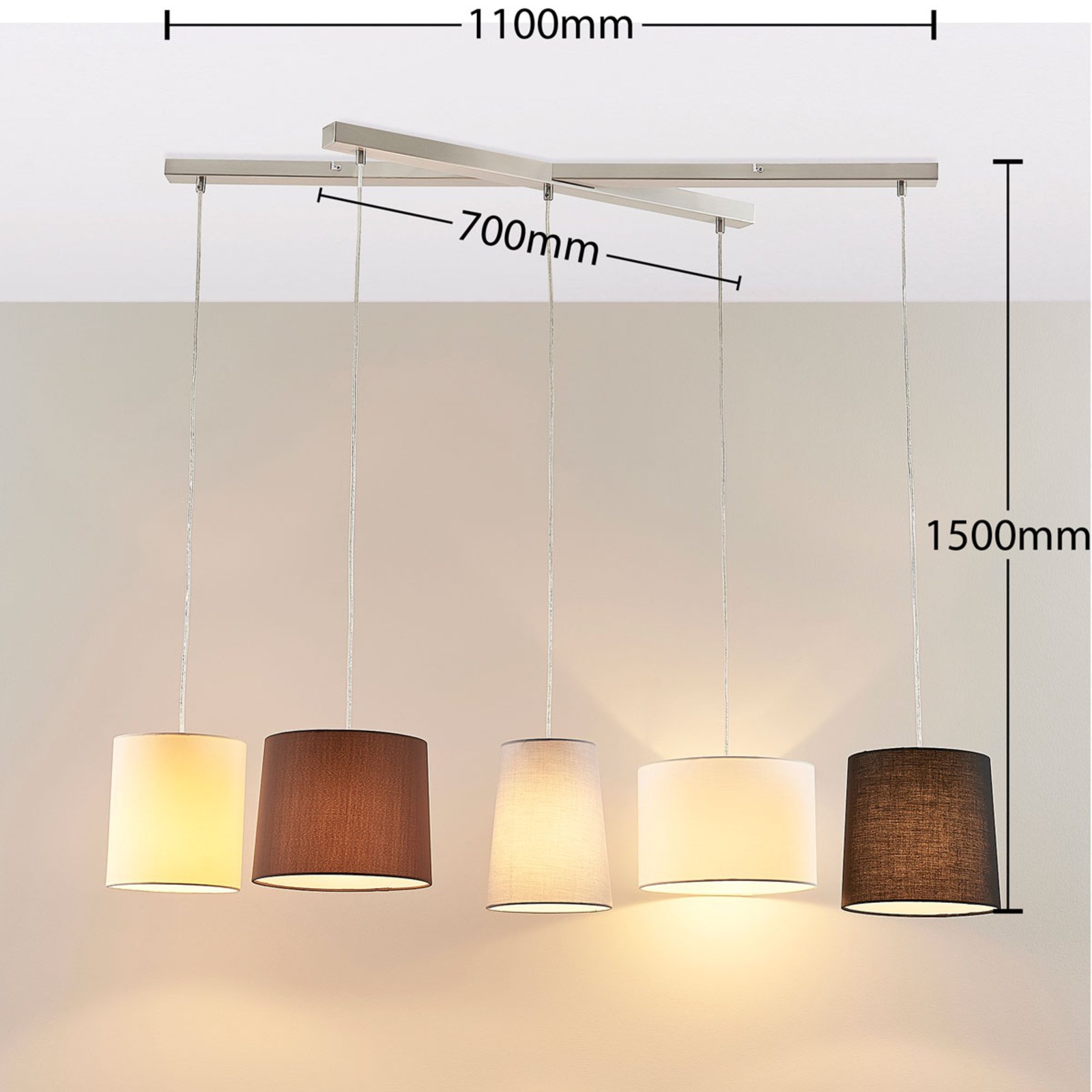 Hermina Taklampa Multi - Lindby