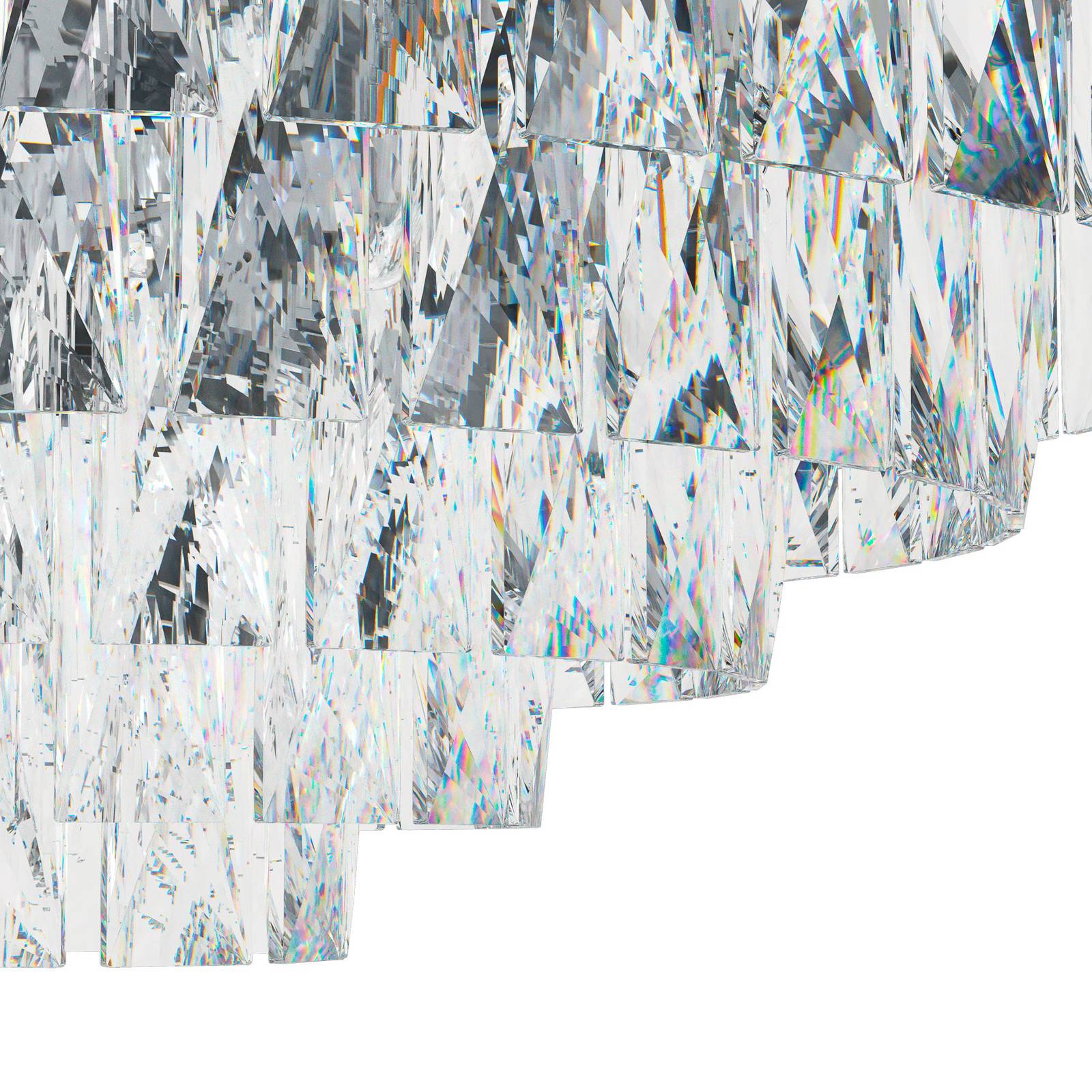  Stars Of Light Stars Of Light Valparaiso Ceiling Lamp, Chrome, ø 58 Cm, Metal 