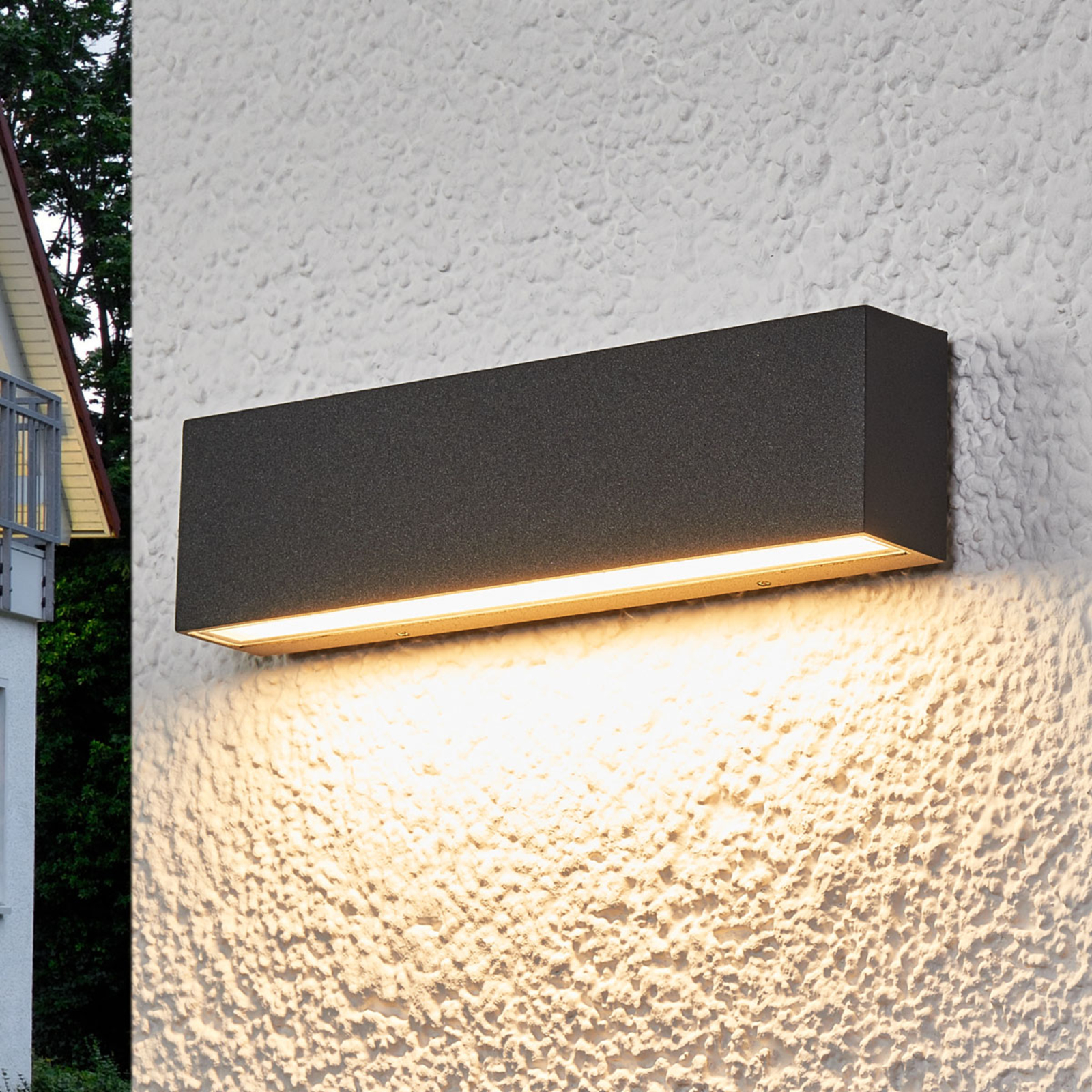 Elvira - graphite-grey IP65 LED outdoor wall lamp