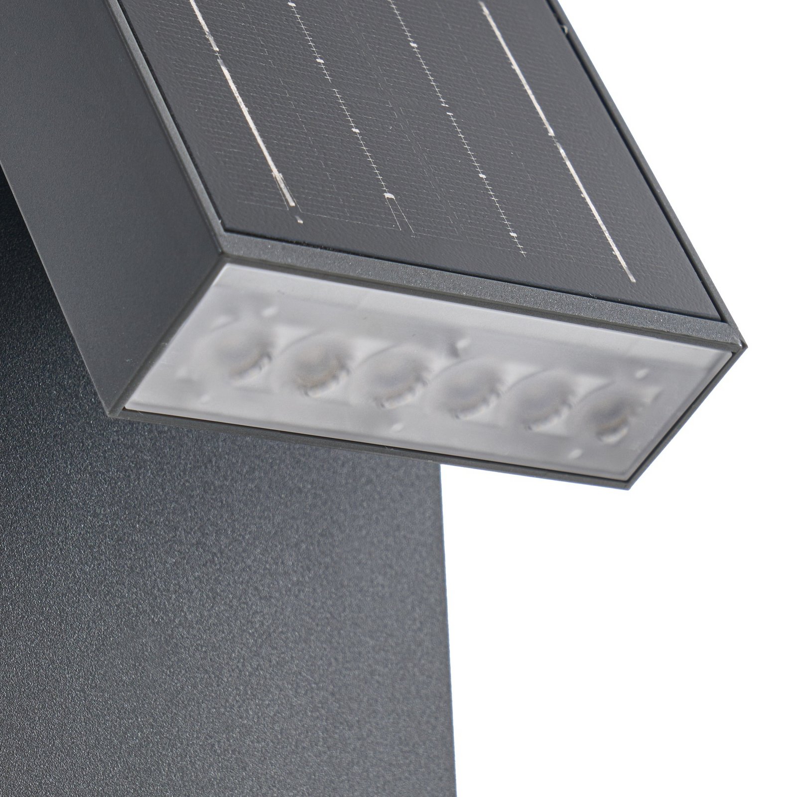 Prios LED-aurinkokävelytievalaisin Lestor, antrasiitti, himmennettävä, IP65