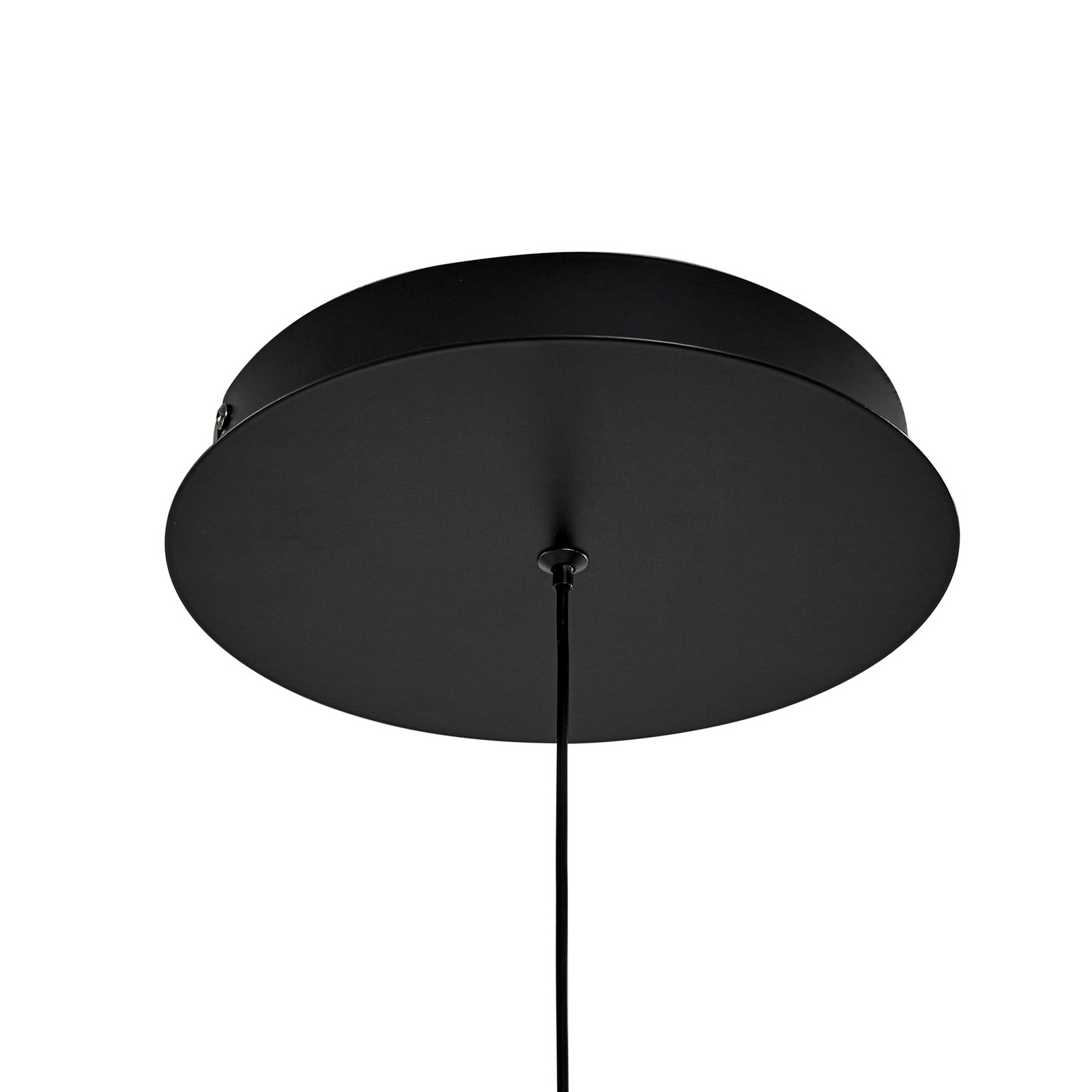 Lucande LED piekaramā lampa Rovan, Ø 60 cm, melna, CCT, dimmerējama