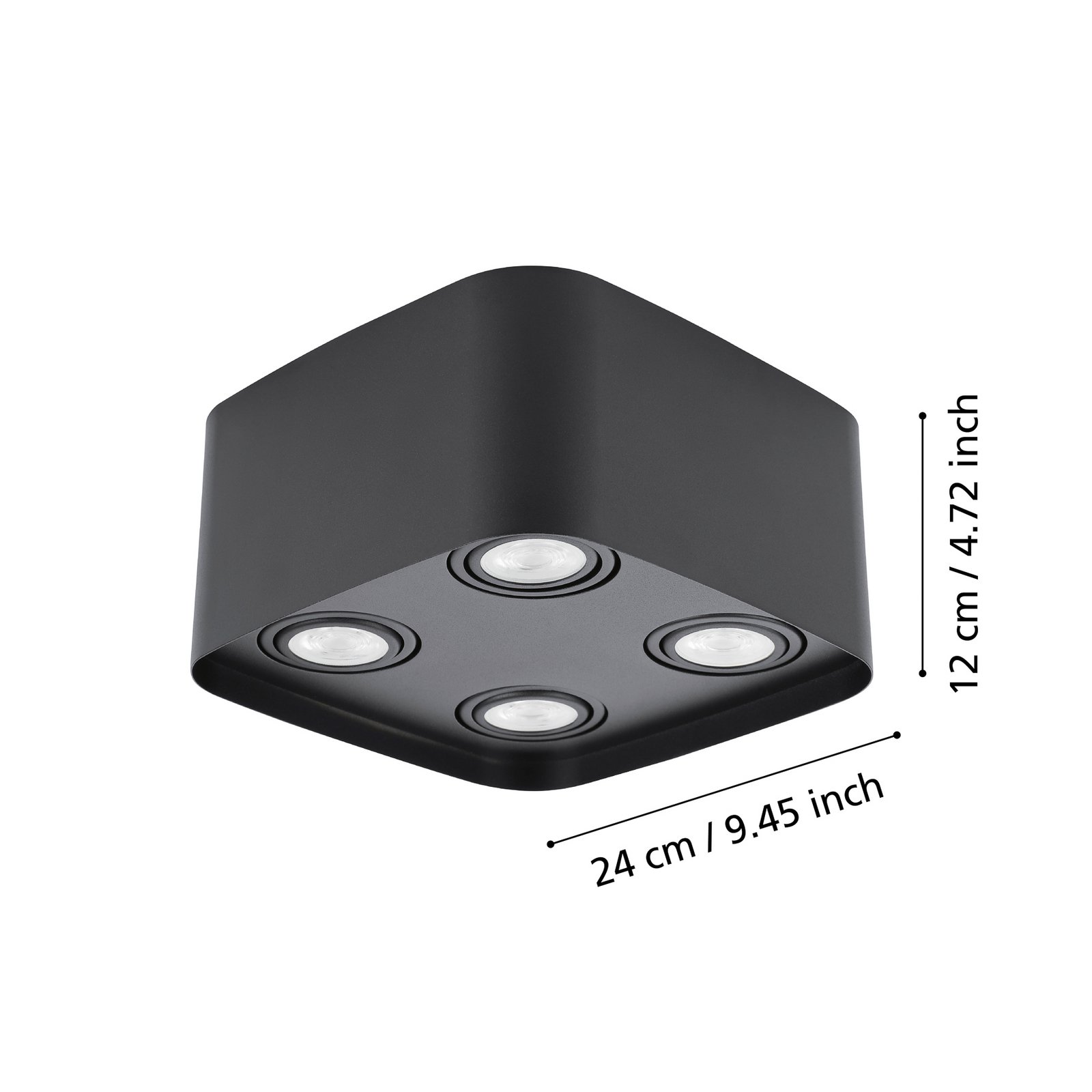 EGLO connect Caminales-Z LED allvalgusti nelja leegiga