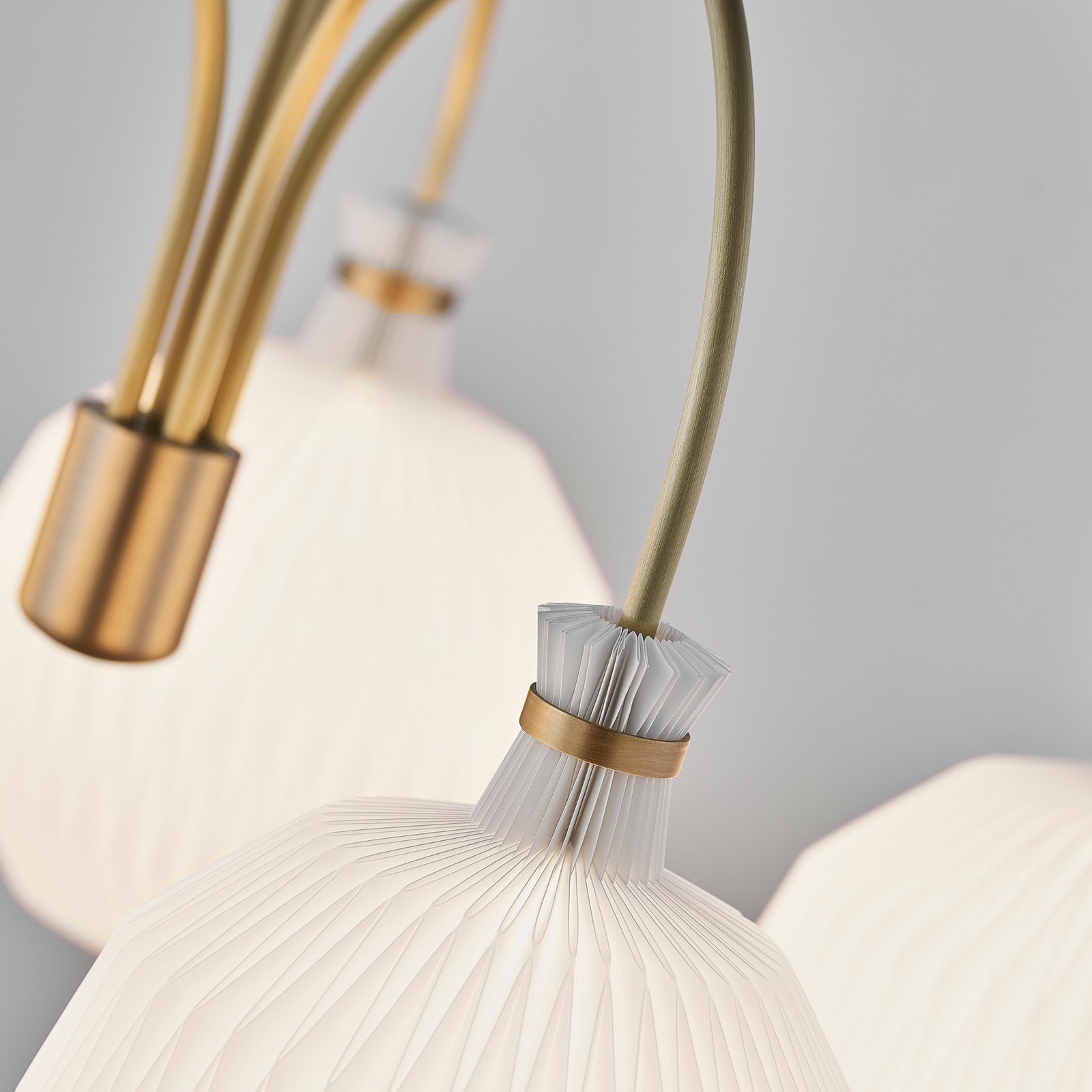 LE KLINT Kronleuchter Kaare Klint Legacy 101, weiß, 5-flg. LE KLINT Kronleuchter Kaare Klint Legacy 101, weiß, 5-flg.