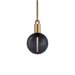 Buster + Punch Pendolo a forcella Ø 20 cm ottone/fumo