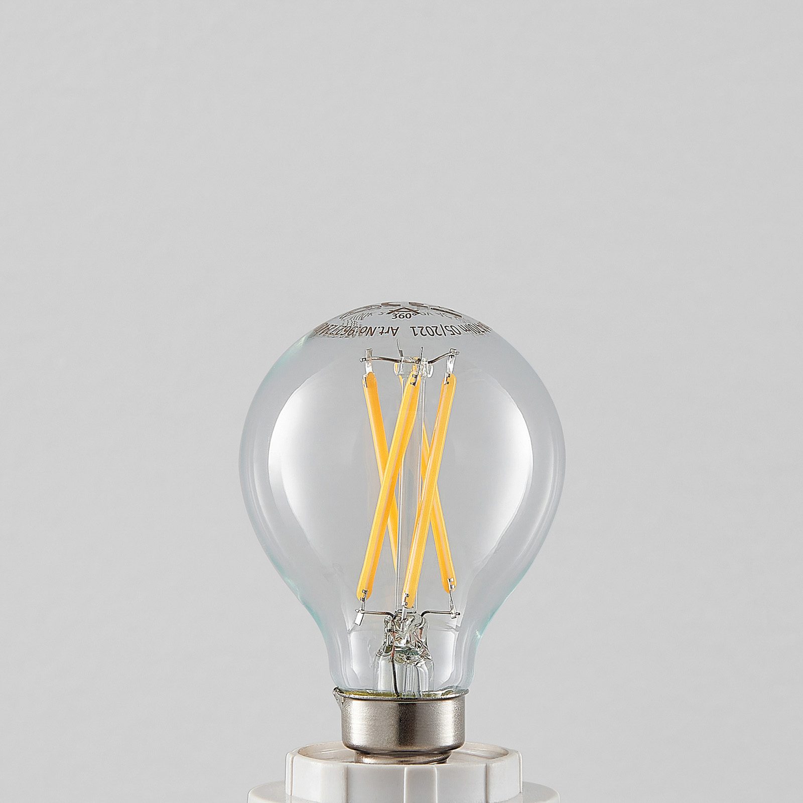 LED žárovka filament E14 4W 2700K kapka dim 5ks