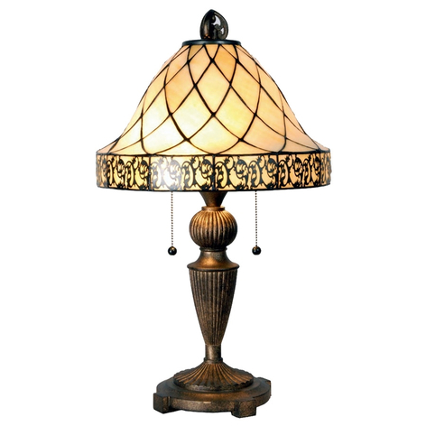 Bordslampa Diamond i tiffanystil, 62 cm