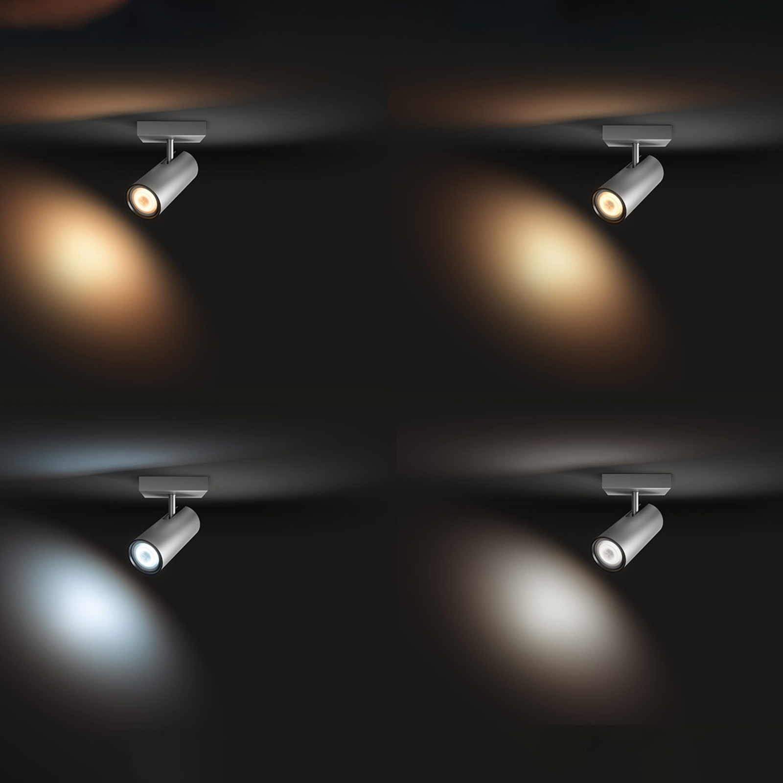 Philips Hue Buratto LED spot aluminium 1-lamp dimschakelaar