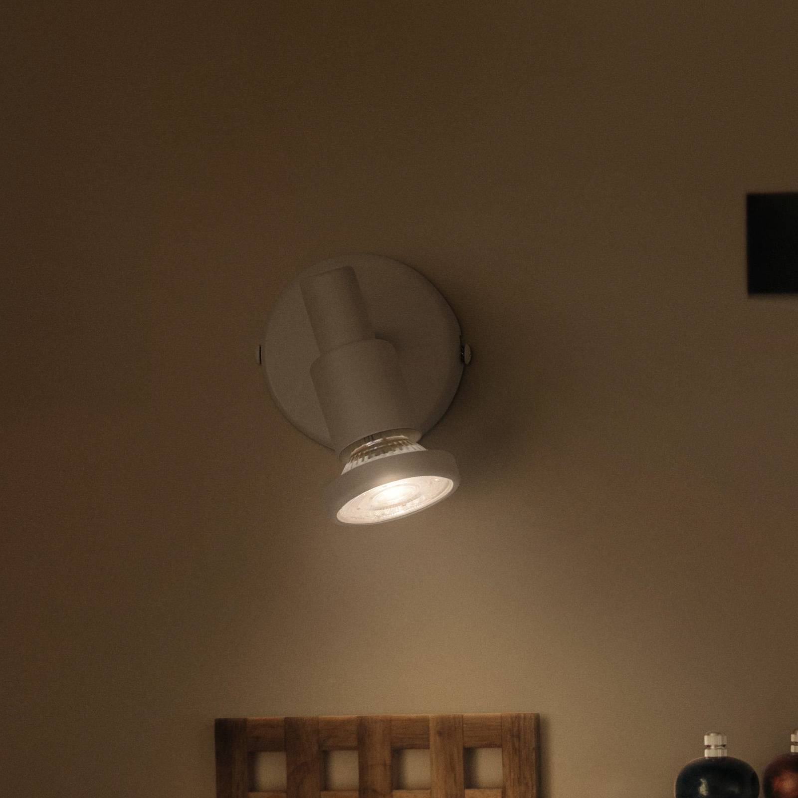 LEDVANCE Spot pour plafond LED GU10 à 1 lampe blanc