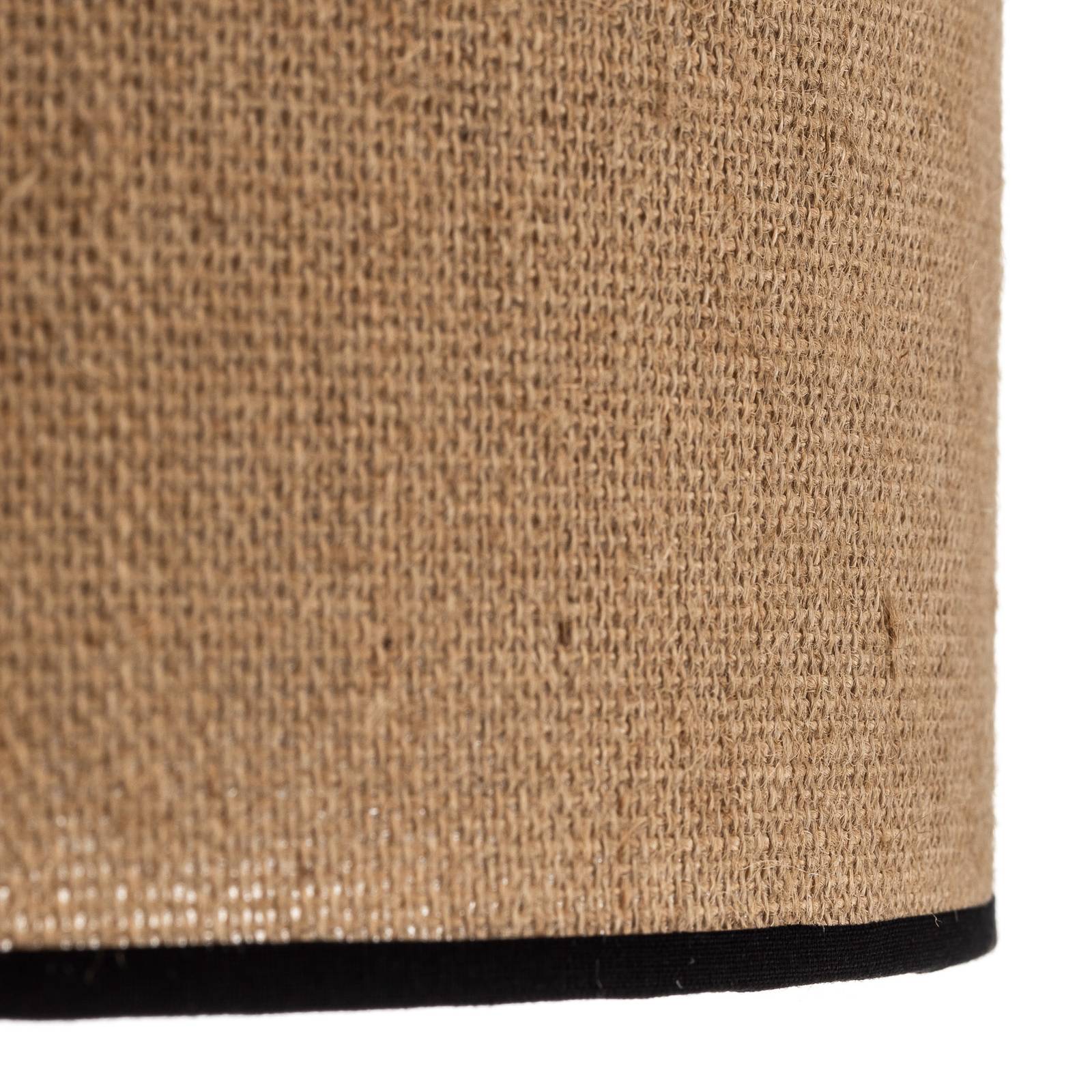 Lampa stojąca Boho jute & black, 145cm