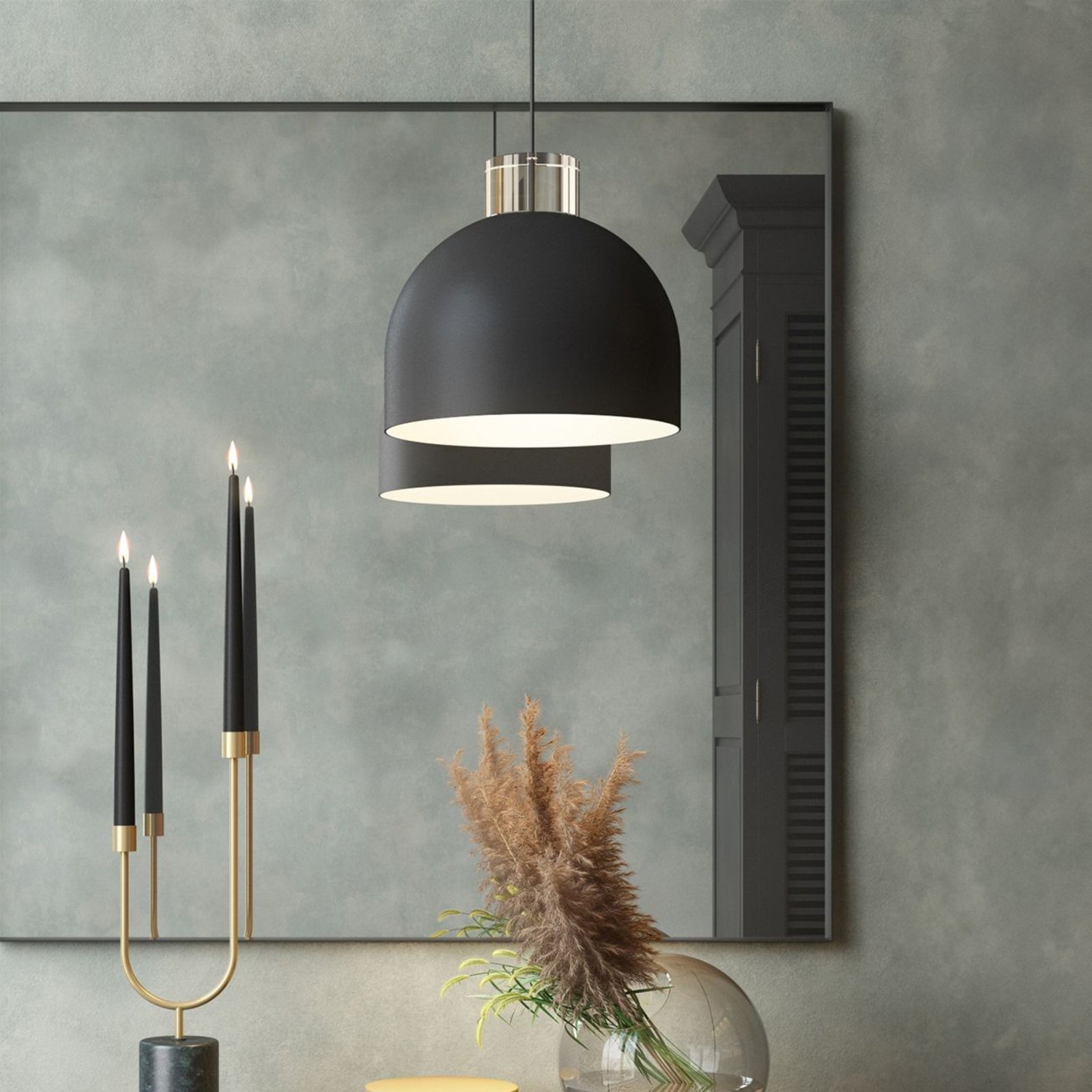 Luceo Round Pendelleuchte Ø28 Schwarz/Klar - AYTM