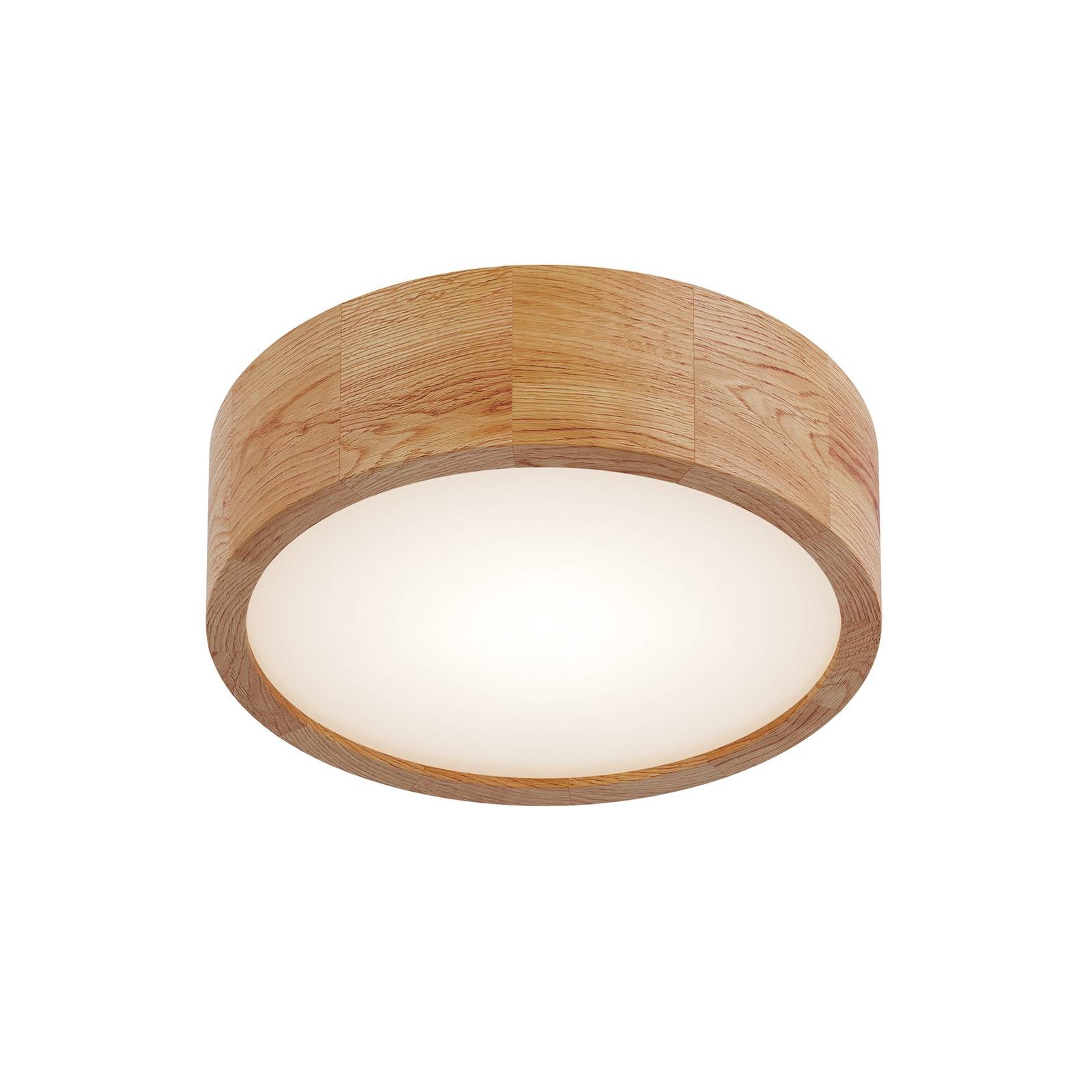 Envostar Kerio Deckenlampe, Ø 27 cm, eiche natur