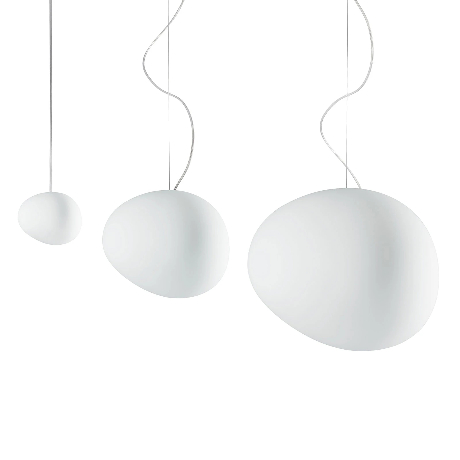 Foscarini Gregg piccola rippvalgust, valge