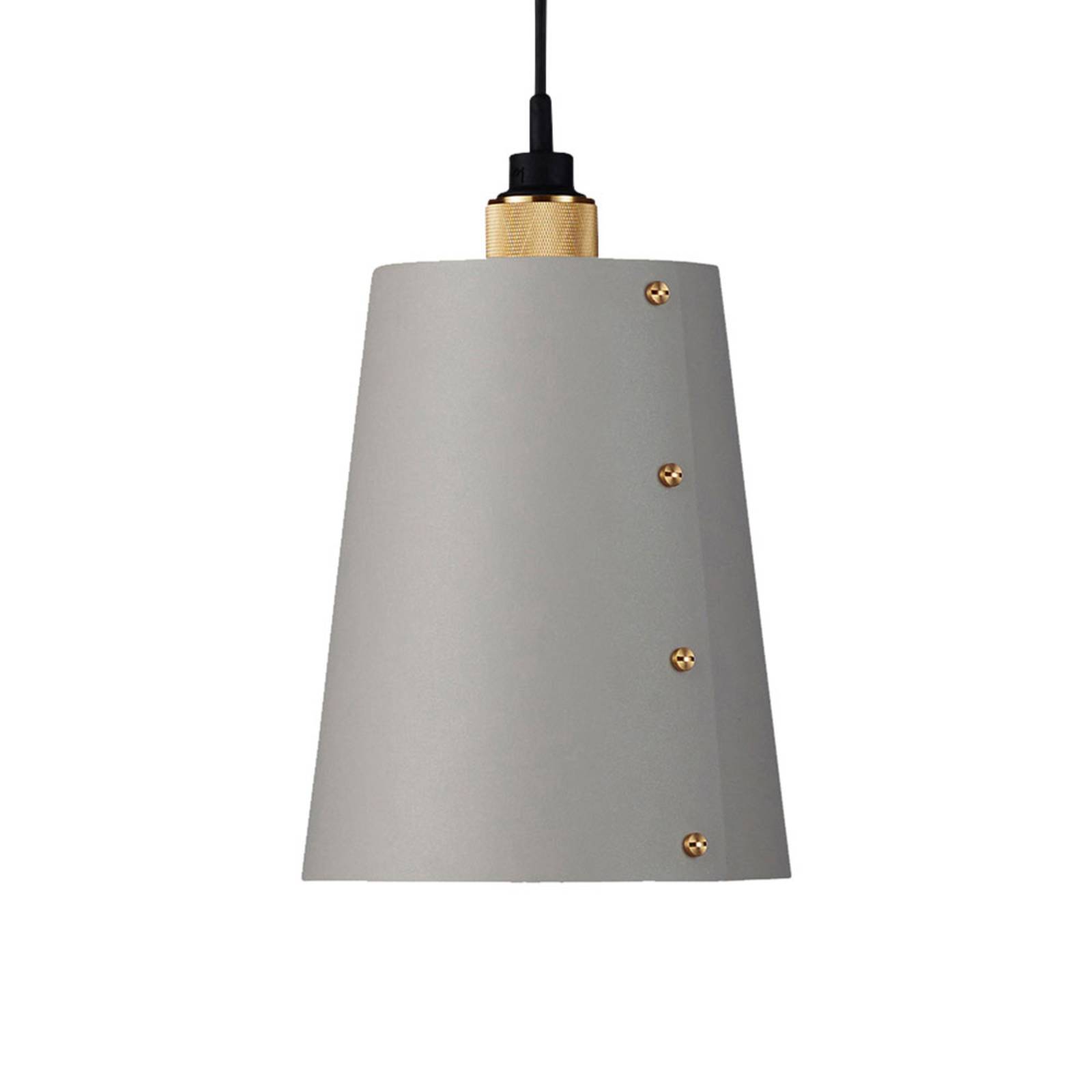 Buster + Punch Hooked 1.0 large grey/brass, for Living / Dining Room, steel, E27, 40 W, H: 33.5 cm