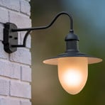 Aruba outdoor wall light, Ø 25 cm, black