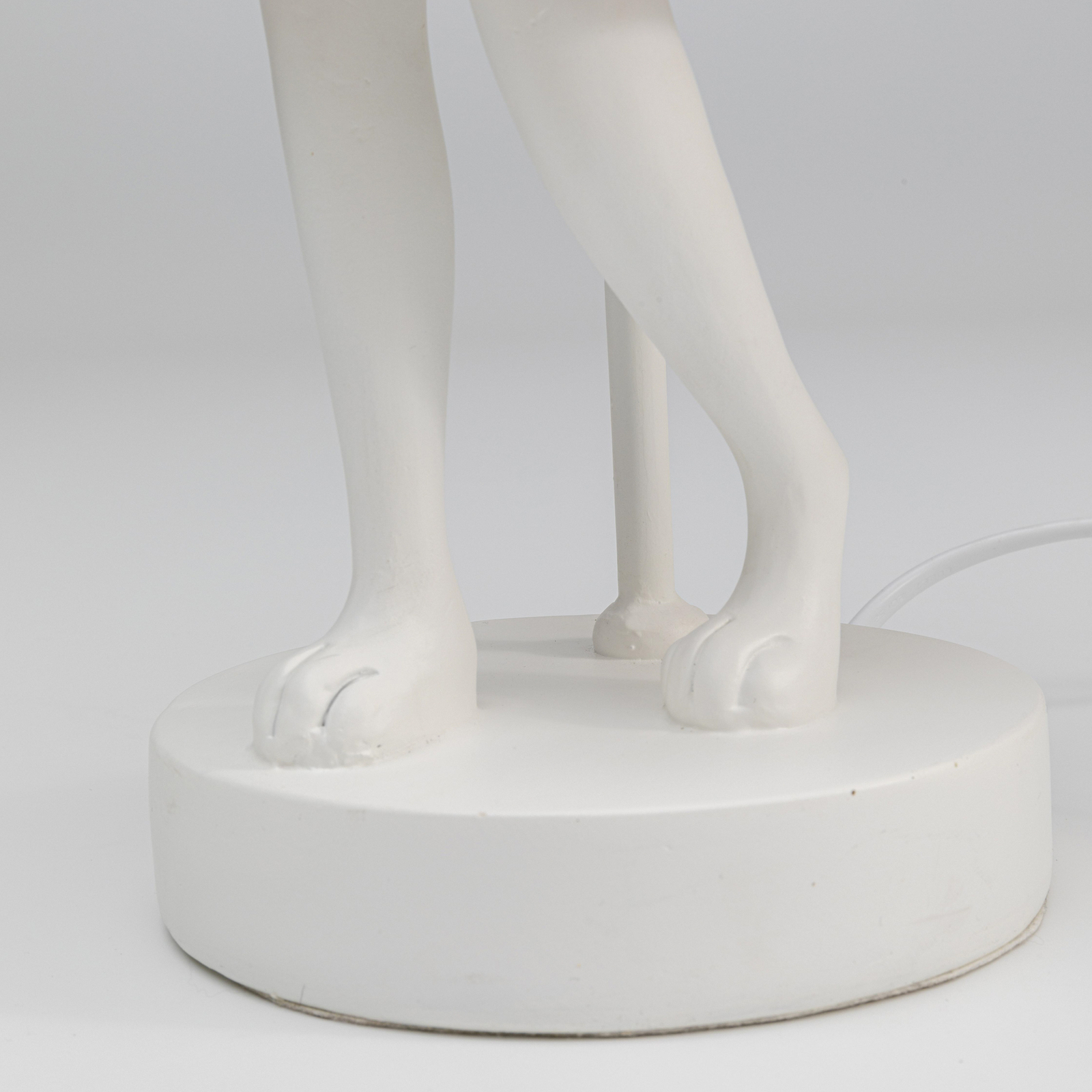 Kare Lámpara de mesa Animal Rabbit, blanco/rosa, altura 50 cm