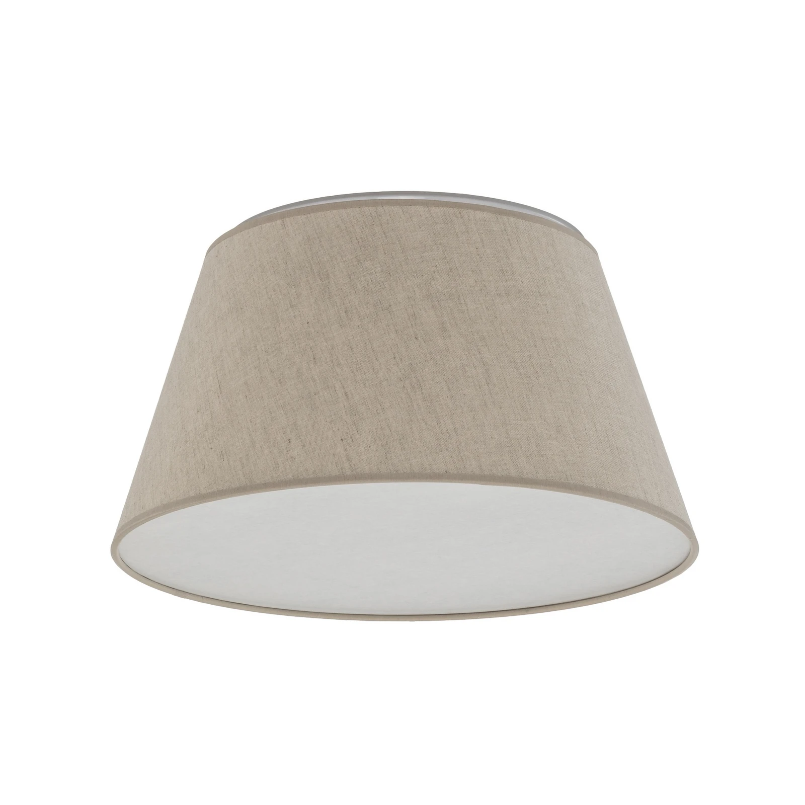 Plafondlamp Formo, beige, linnen, Ø 38 cm, E27