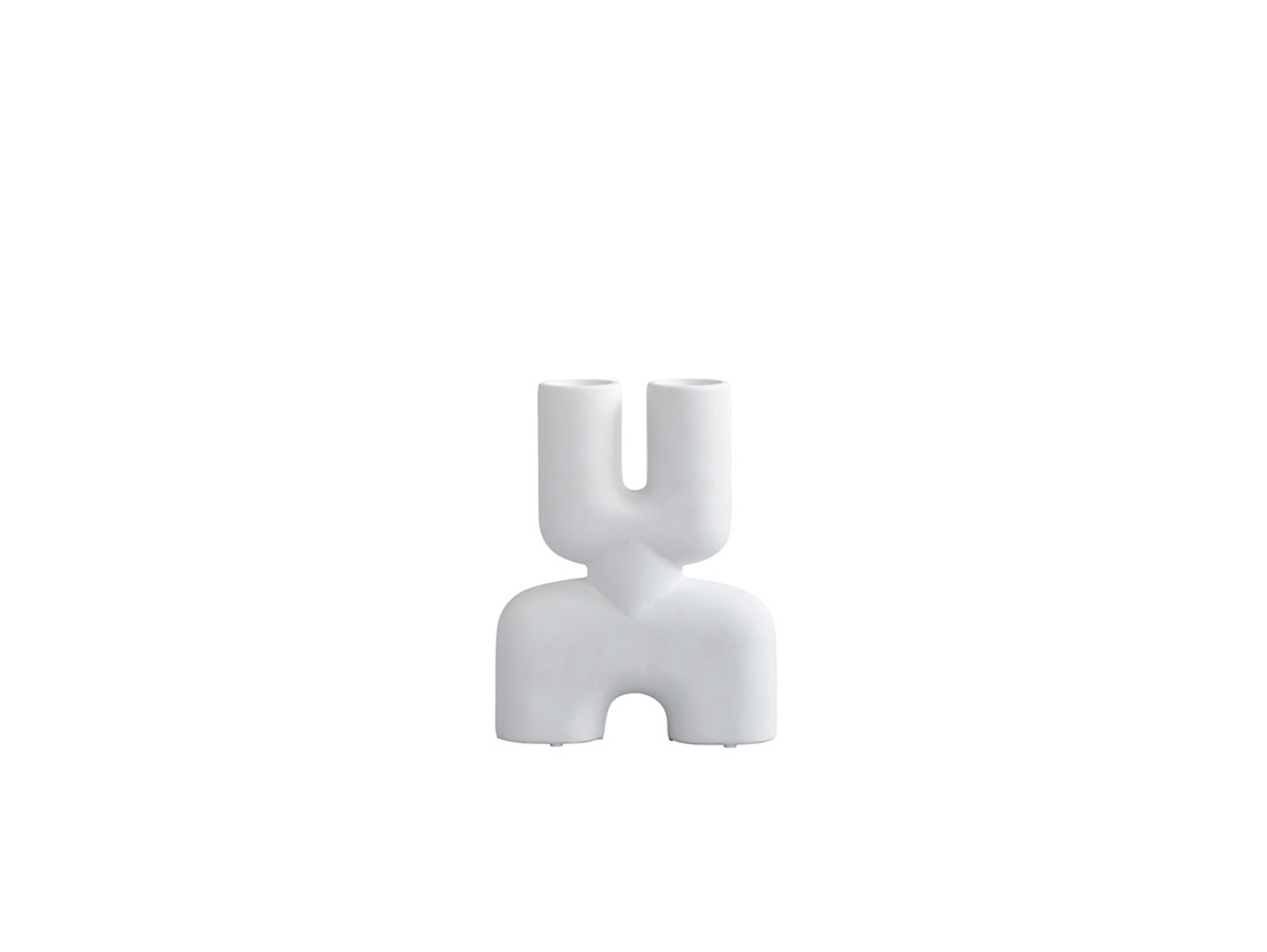 Cobra Double Vase Mini Bone Weiß - 101 Copenhagen