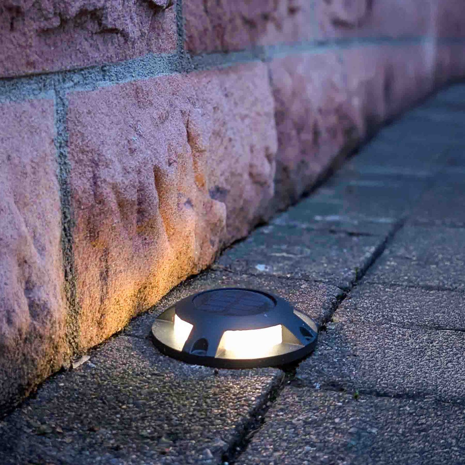 Prios LED vloerspot Selius op zonne-energie, donkergrijs, IP67