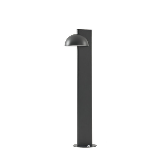 Velira LED-gatelampe, høyde 77 cm, 1 lyskilde, svart, IP44 - Lucande