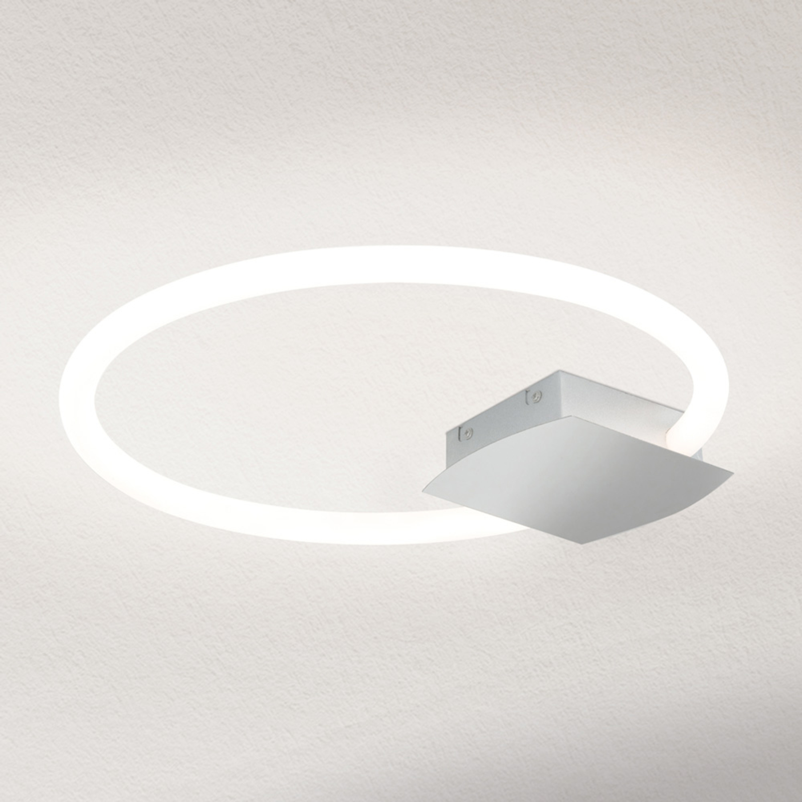 Orion Karlsson LED ceiling light in ring shape, 42 cm, for Living / Dining Room, metal, acrylic, 23 W, energy efficiency: A+, H: 4 cm