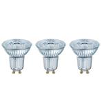 LED рефлектор GU10 4,3 W, универсален бял, комплект от 3