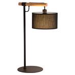 Romeo table lamp with a fabric lampshade, black