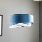 Vivien hanging light, two-coloured, light blue/white