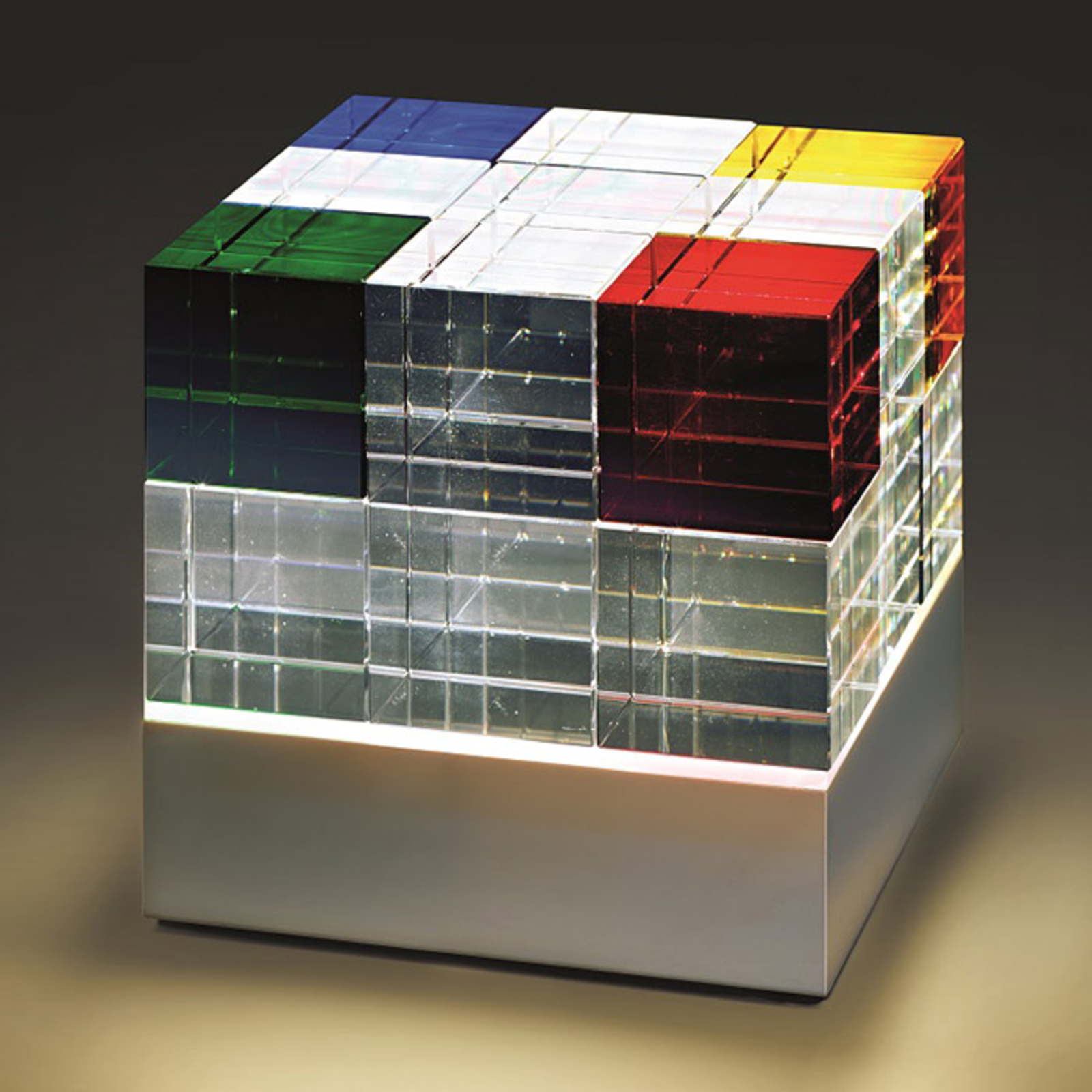 TECNOLUMEN Cubelight LED-bordlampe, farvet