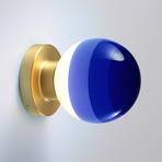 MARSET Dipping Light A2 LED wall lamp blue/brass