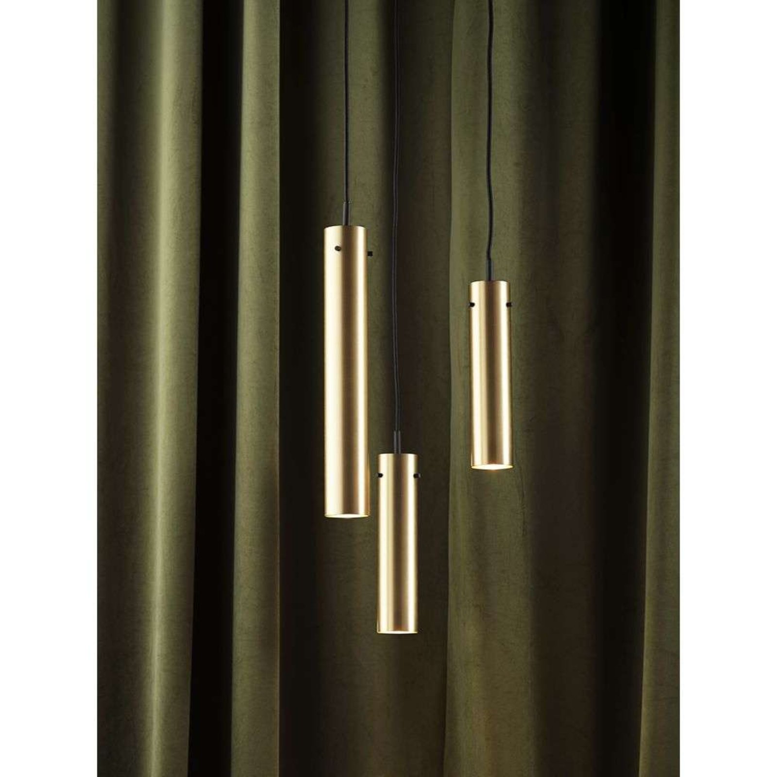 FM 2014 Lampada a Sospensione Ø5,5xH24 Solid Polished Brass - Frandsen