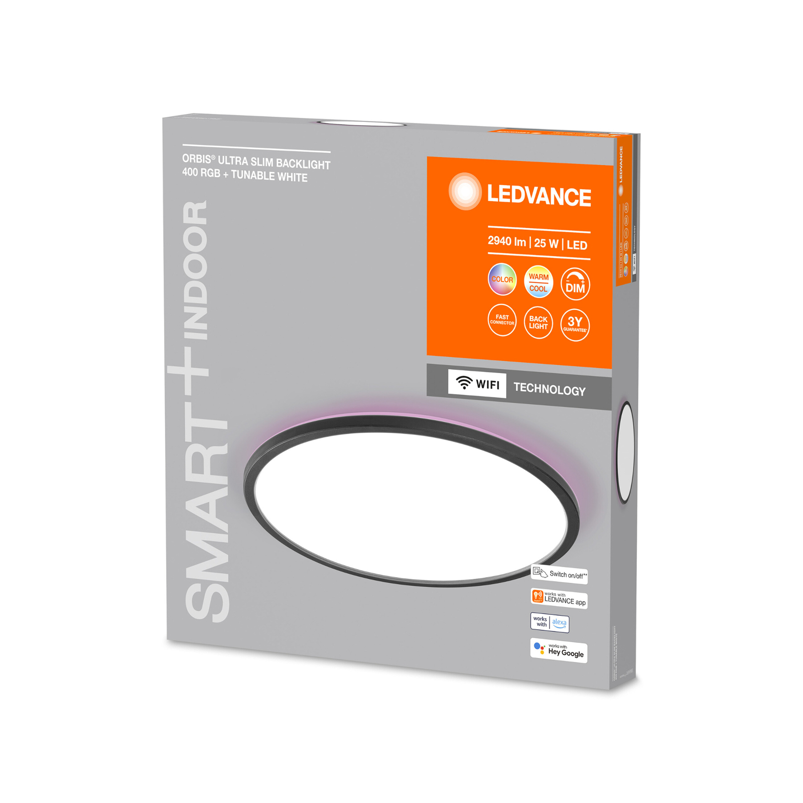 LEDVANCE SMART+ WiFi Orbis Ultra Slim Ø40cm svart