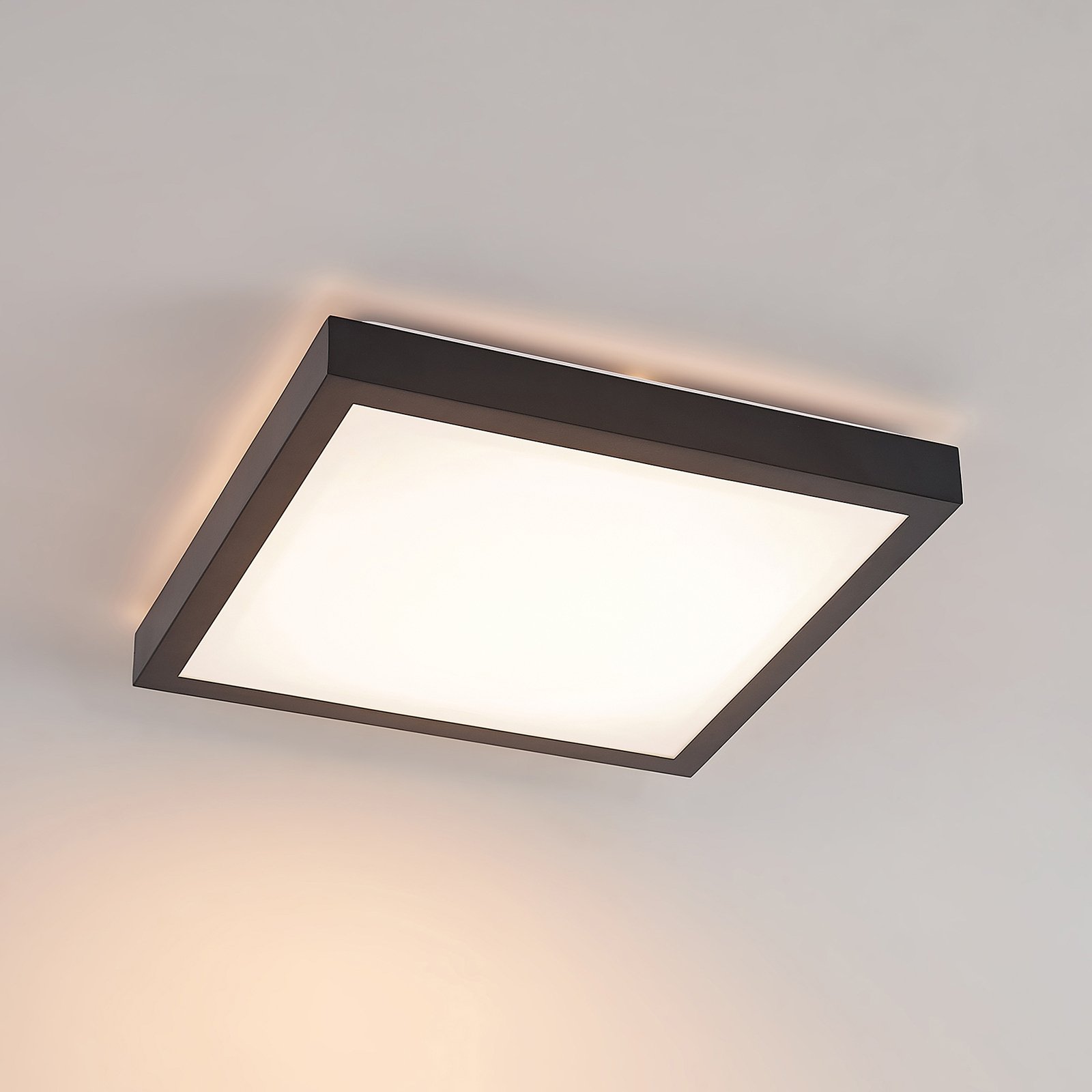 Lindby Atilio LED-Deckenleuchte, eckig, 37,5 cm