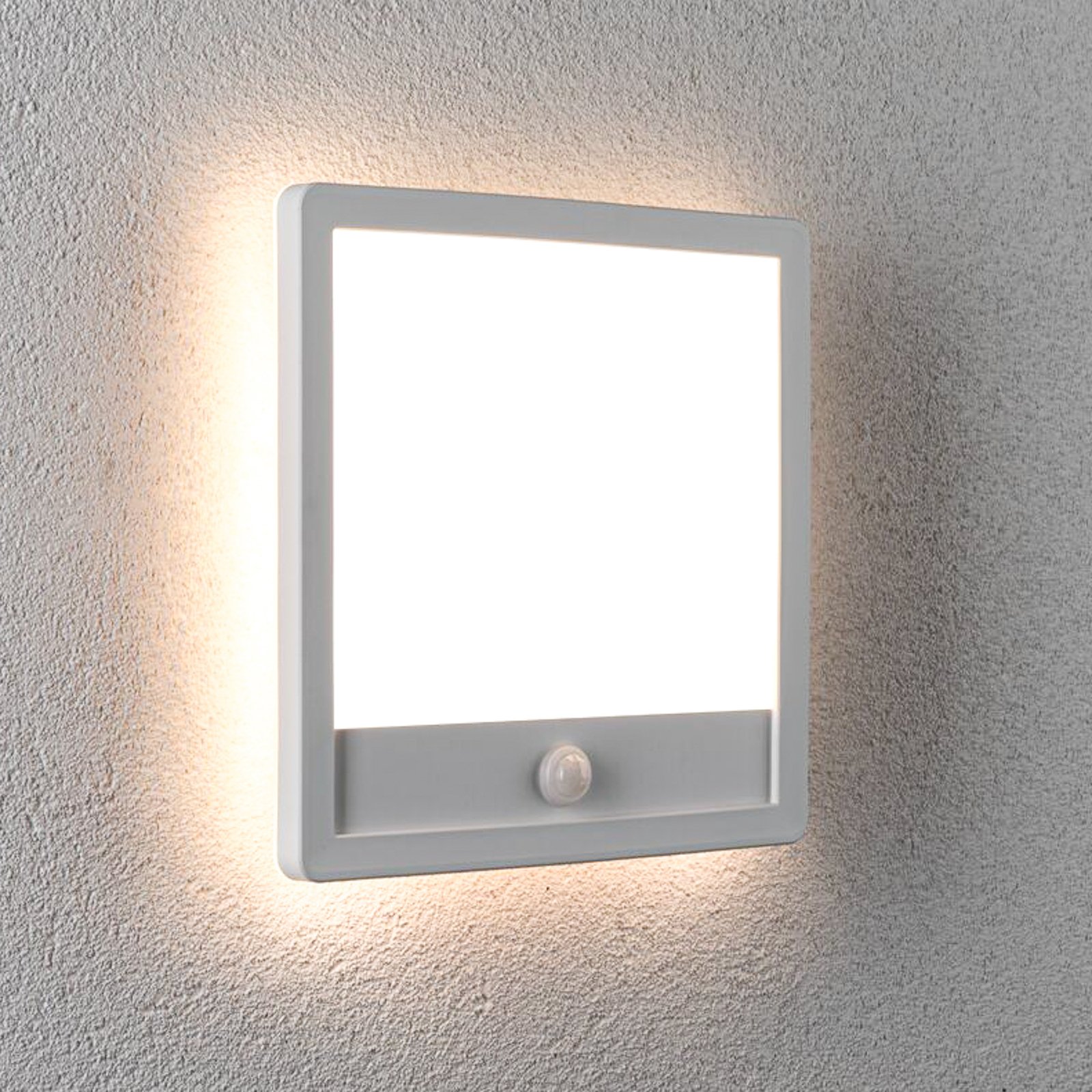 Lamina Applique Murale/Plafonnier d'Extérieuavec Sensor Square SWR Blanc - Paulm