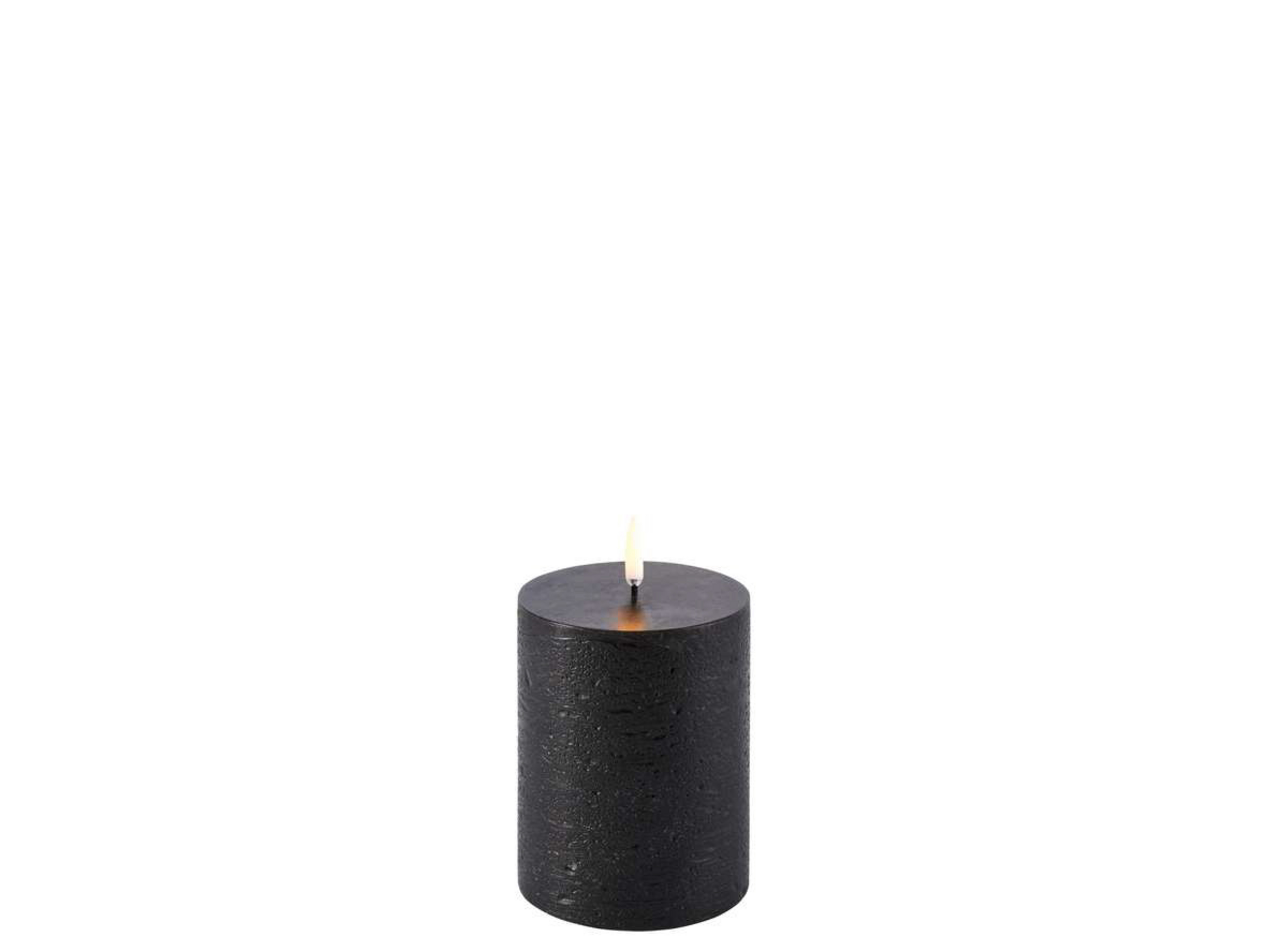 Sloupková Svíčka LED 7,8x10,1 cm Rustic Forest Black - Uyuni Lighting