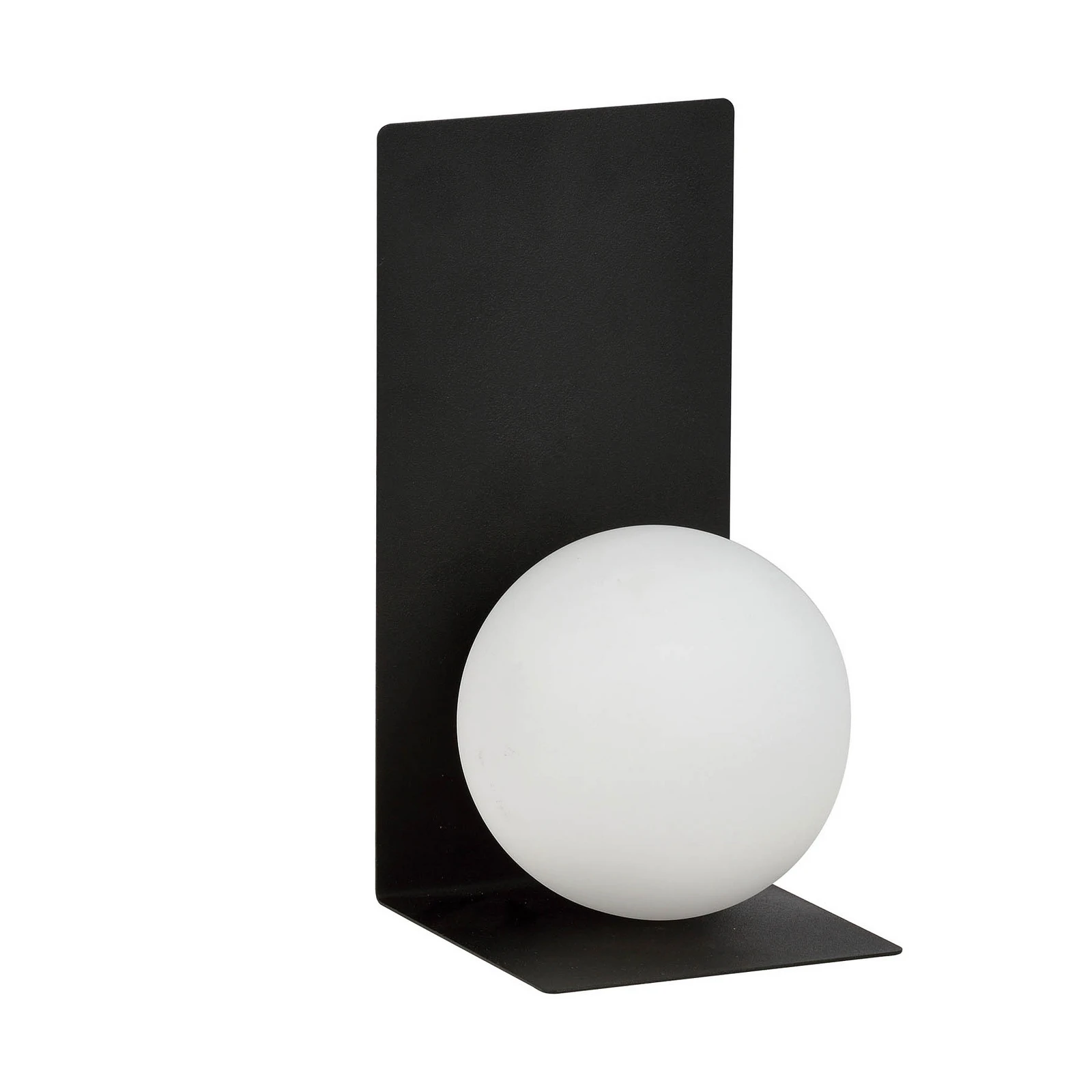 Fali lámpa 5-ös forma, 15 cm x 30 cm, fekete/opál