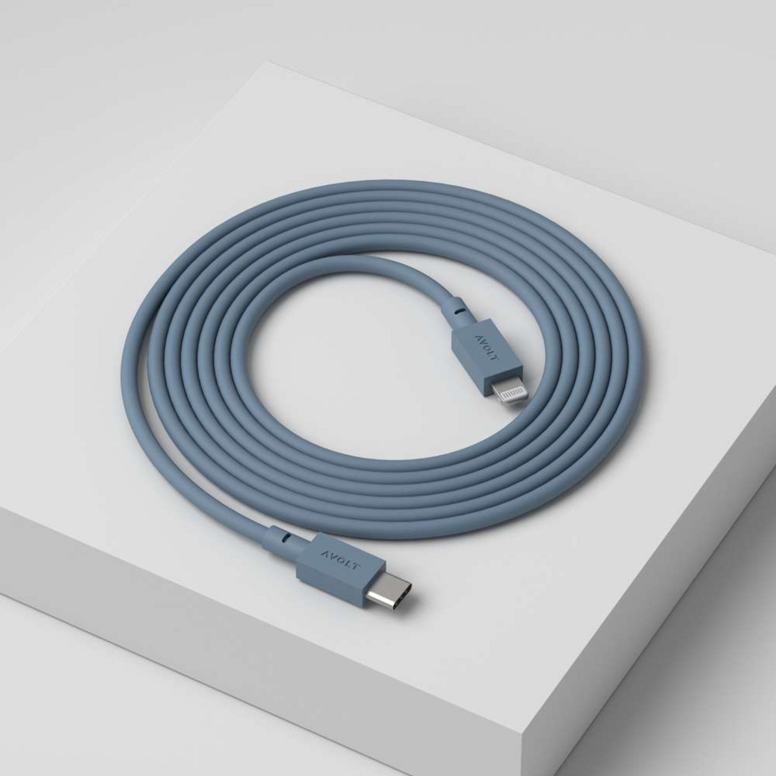 Cable 1 USB-C to Lightning 2m Shark Blue - Avolt