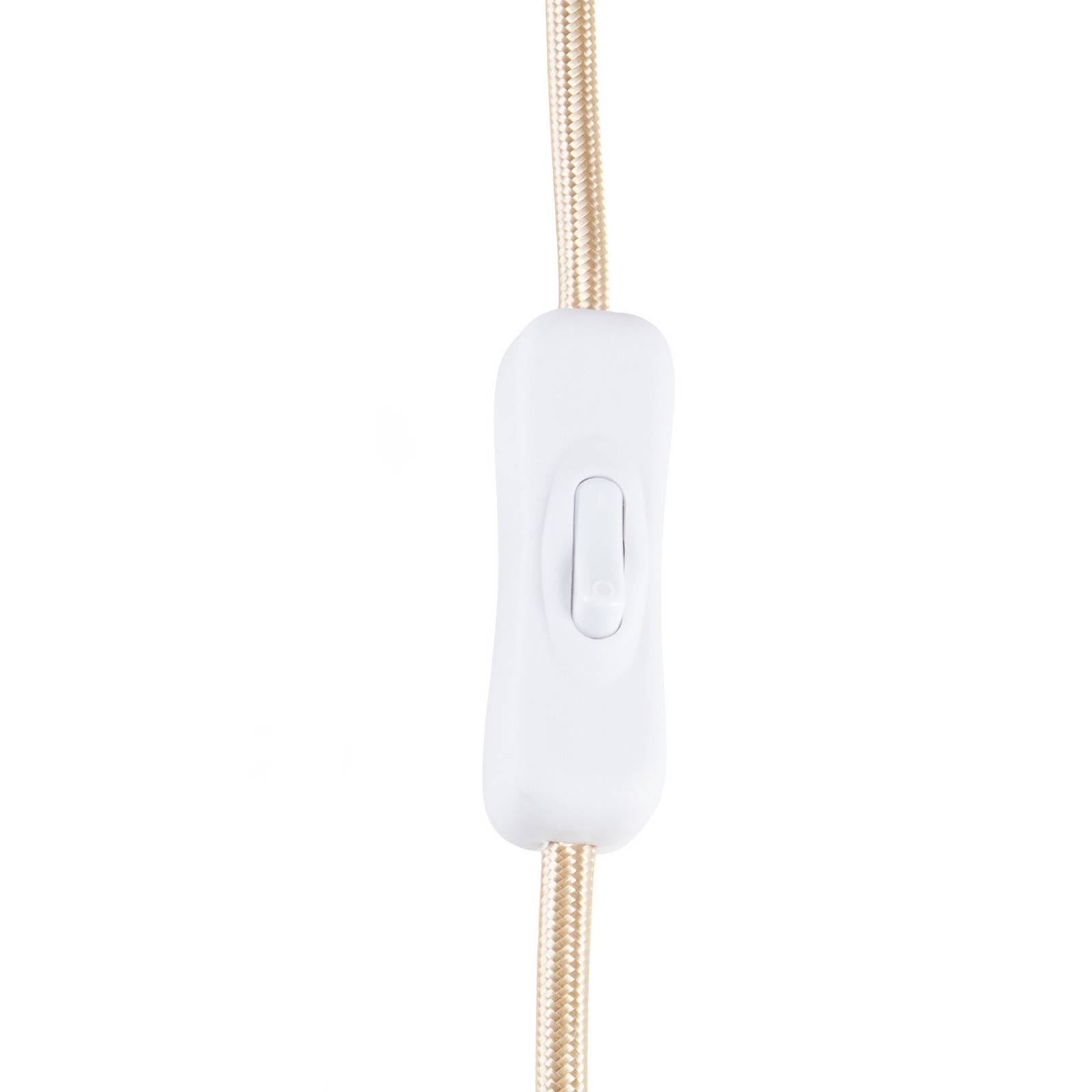 Lampa stołowa Lorenzo marki Globen Lighting, beżowa, wysokość 46 cm, ceramika