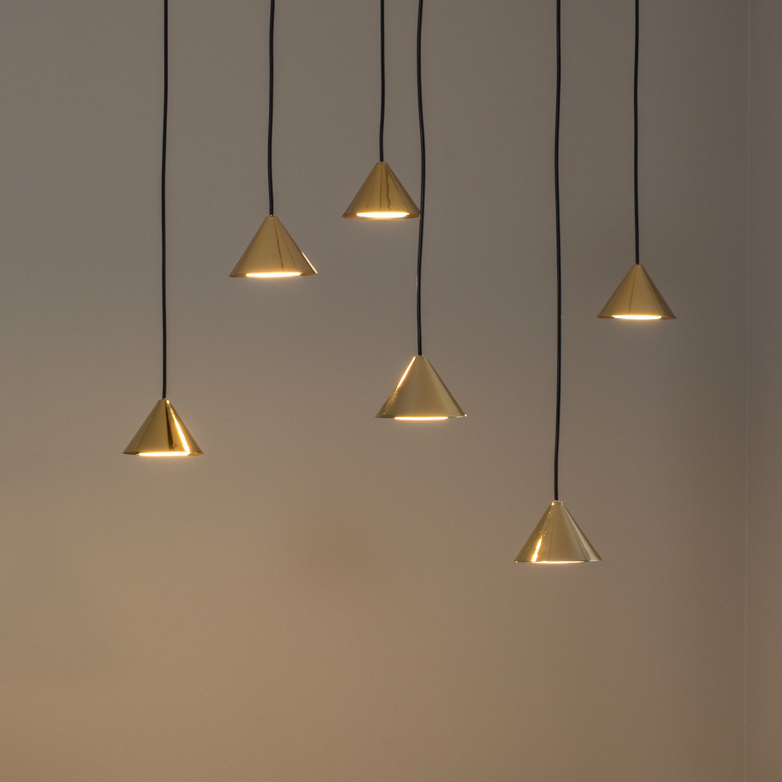 EMIBIG LIGHTING Lampă suspendată Elit Spider 6 becuri auriu metal - Camera de zi / sufragerie - Modern - auriu negru