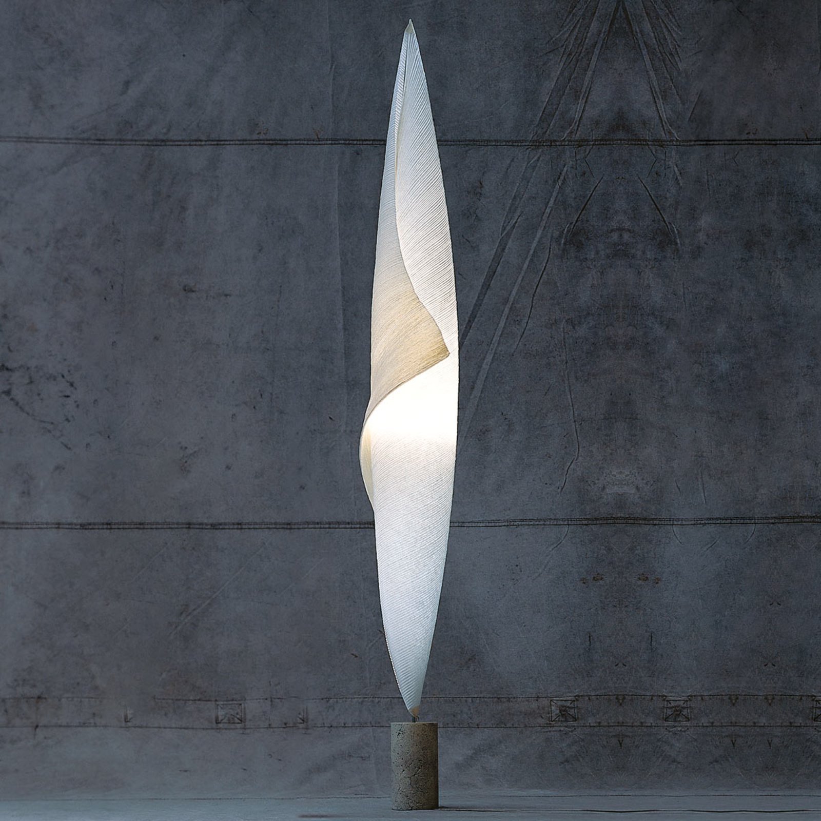Wo-Tum-Bu 1 Vloerlamp Natural White/Gray - Ingo Maurer