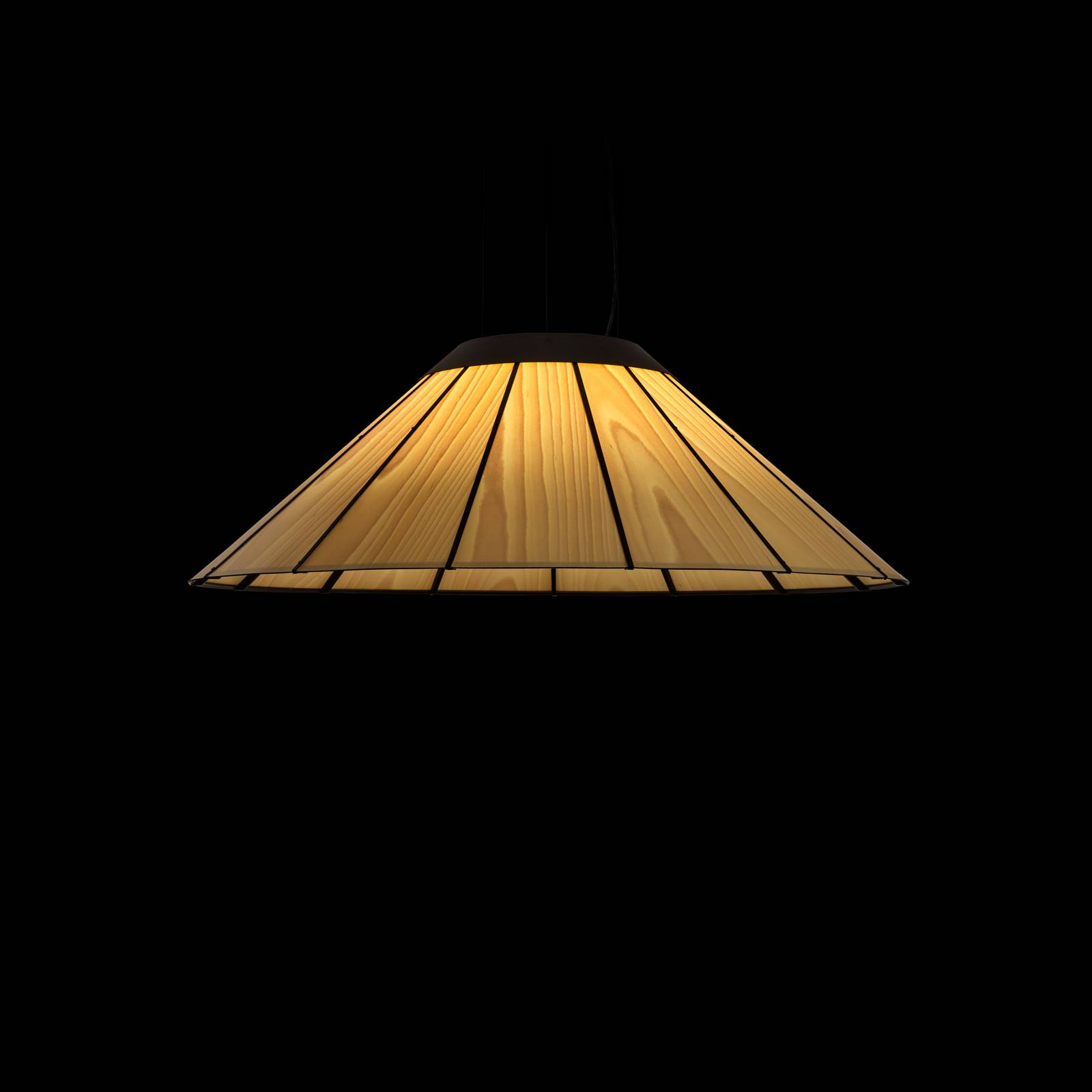 Levně LZF Banga SM LED závěsné světlo, Ø 90 cm přírodní buk