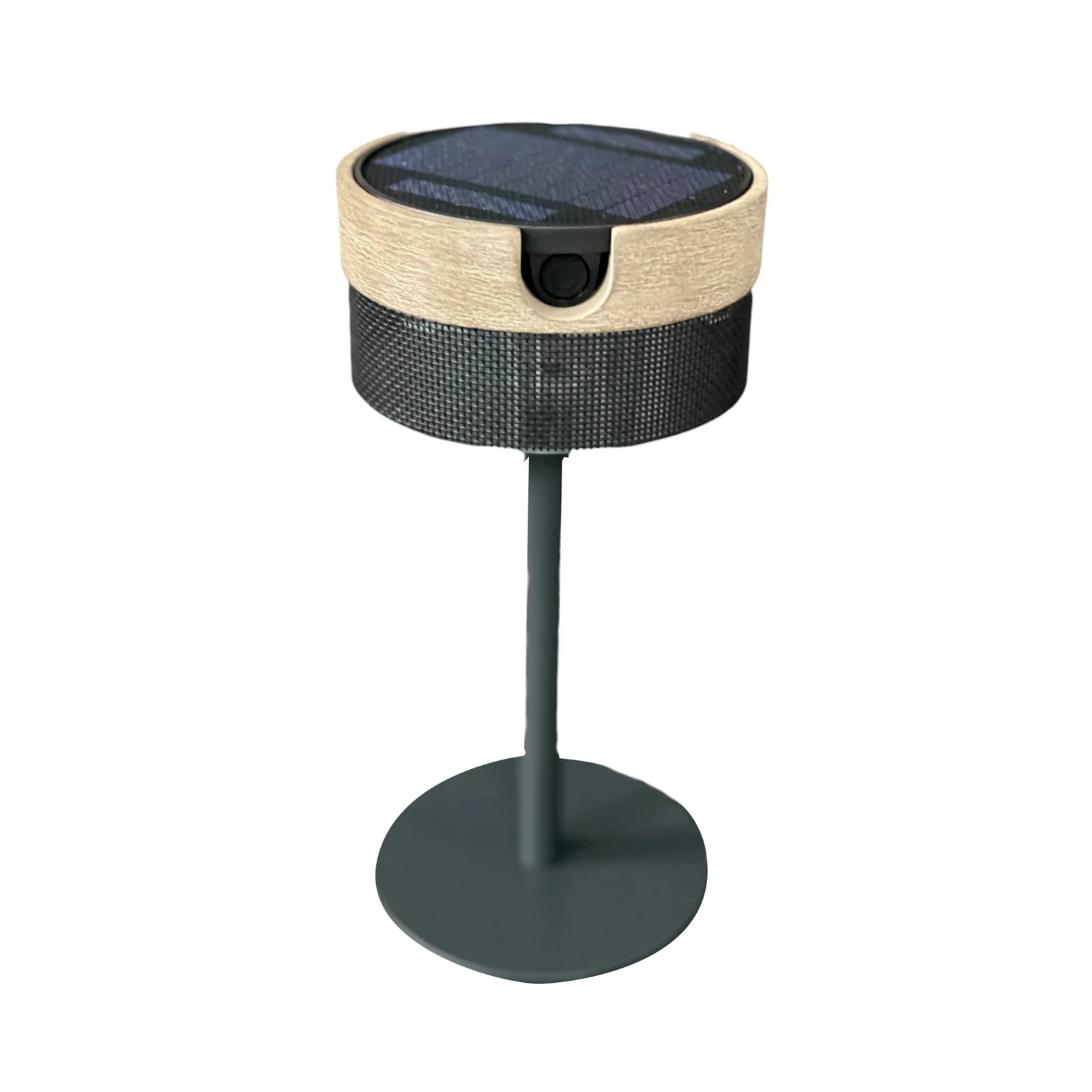 Bateak LED galda lampa ar saules baterijām, melna / tīkkokspelēka, 2 700 K