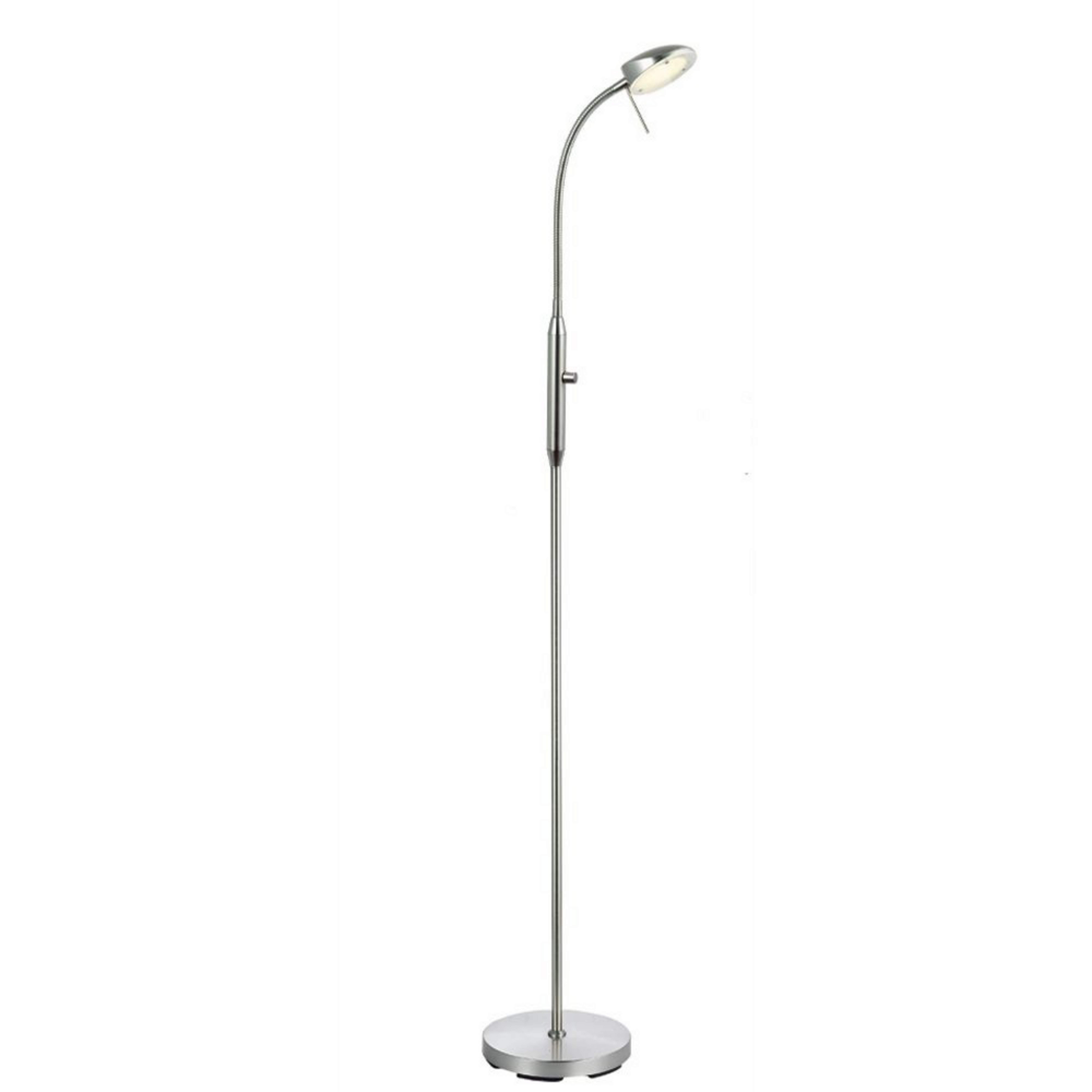 Vegas Lampadaire Brushed Steel - Halo Design