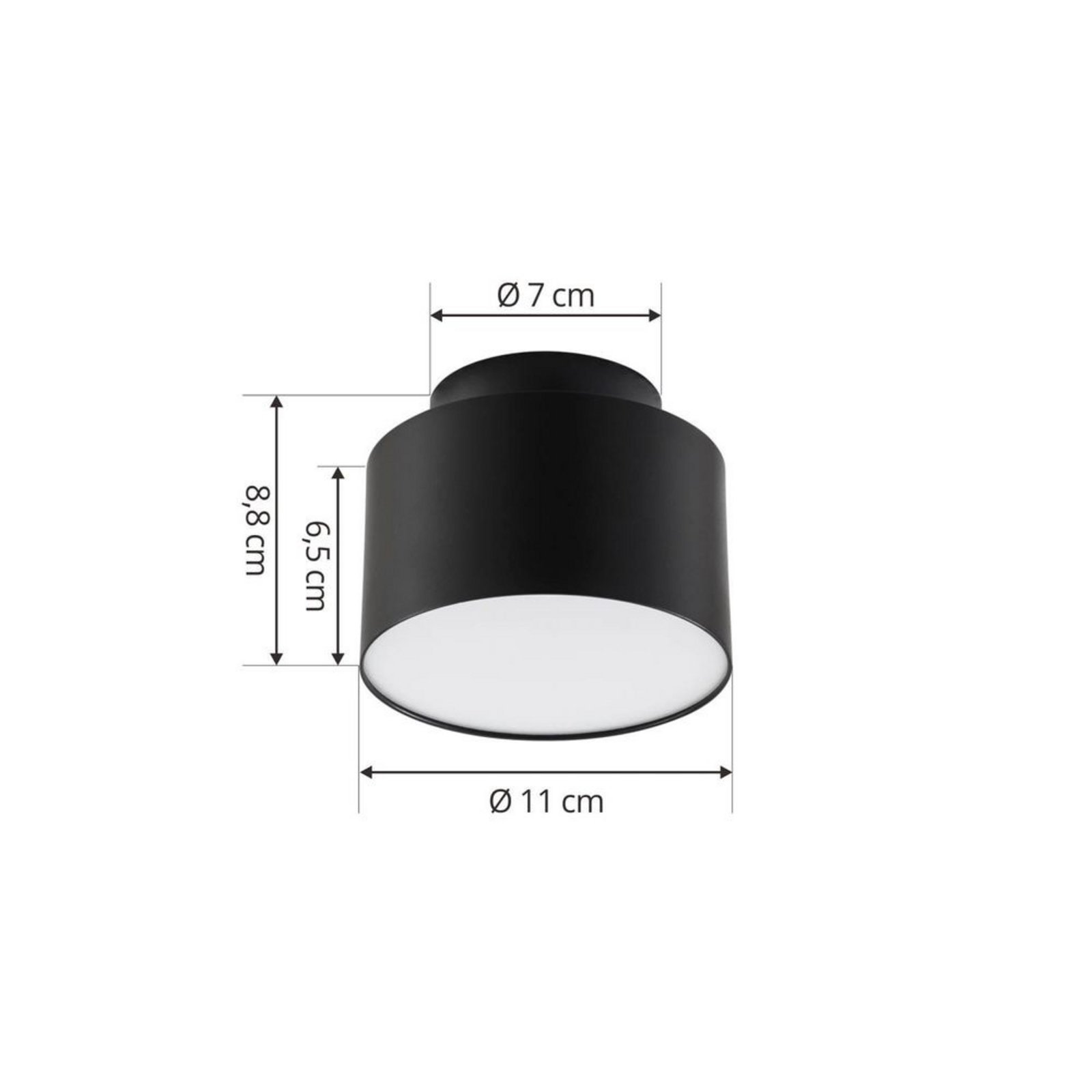 Nivoria LED Spoturi Backlight Ø11 Black - Lindby