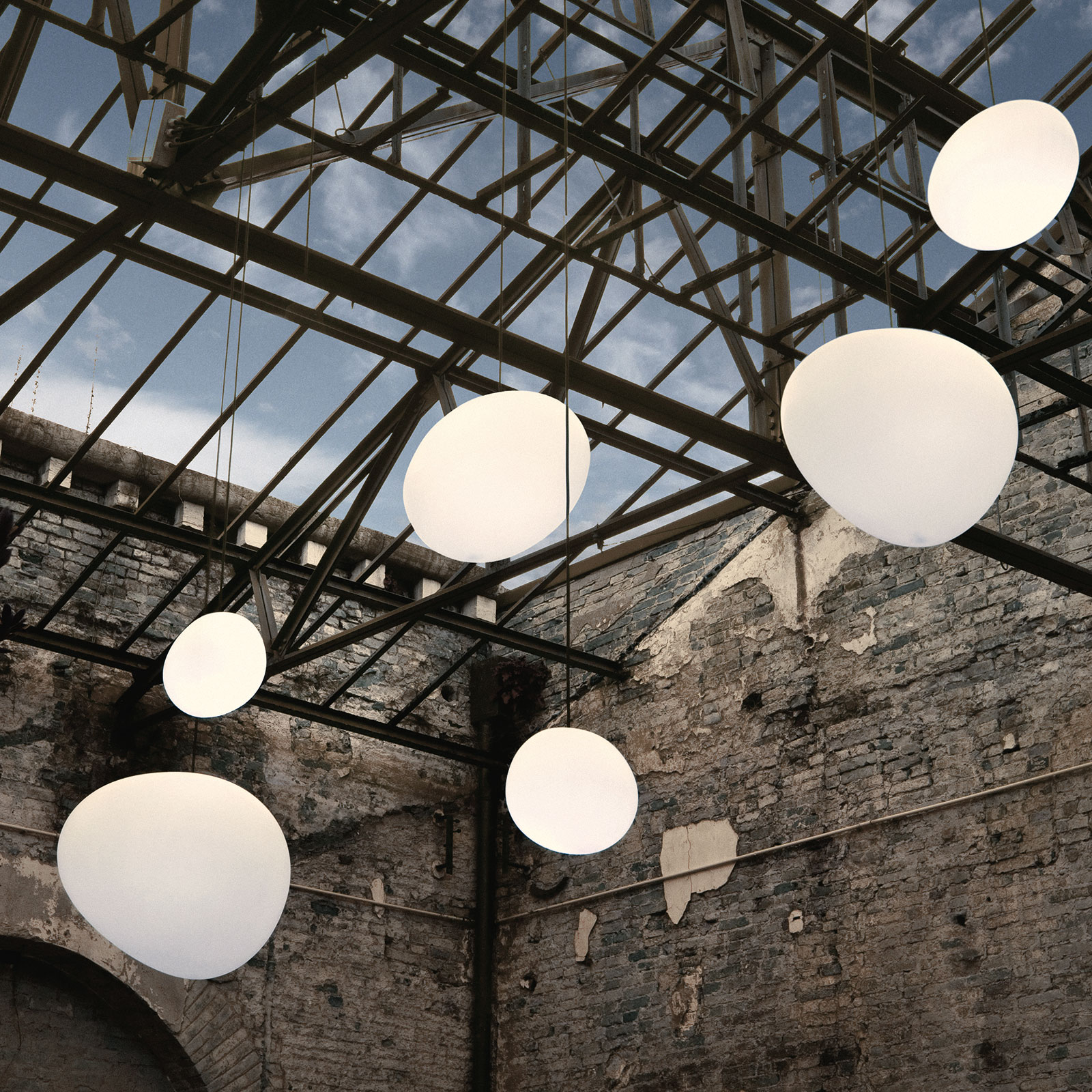 Foscarini Gregg LED in vetro, dimmerabile