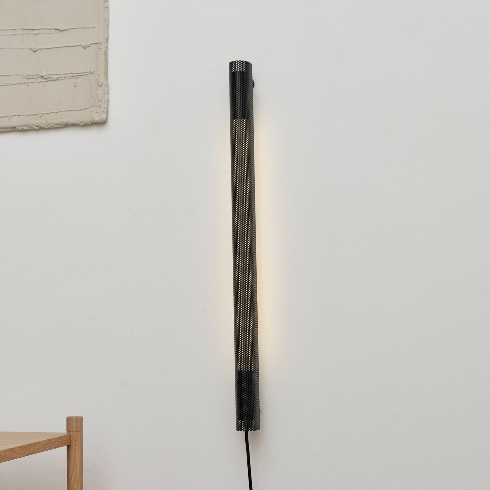 Applique murale GEJST Radent, noir, H. 70 cm, LED G13