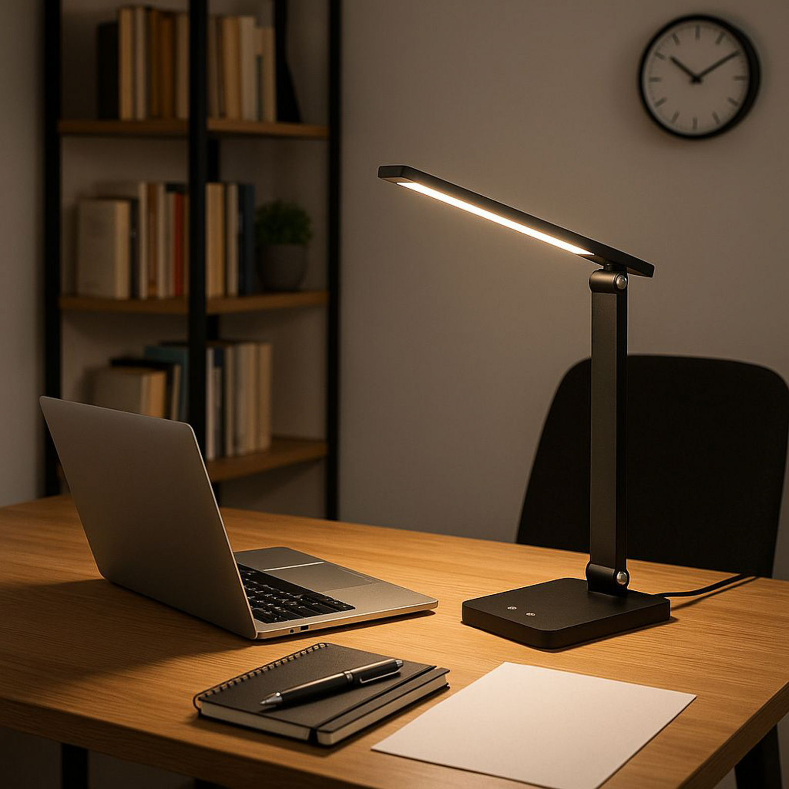 LUMINTURS 3W LED Battery Picture Light – Portable Bookshelf Spotlight, Modern Silver/Black/White